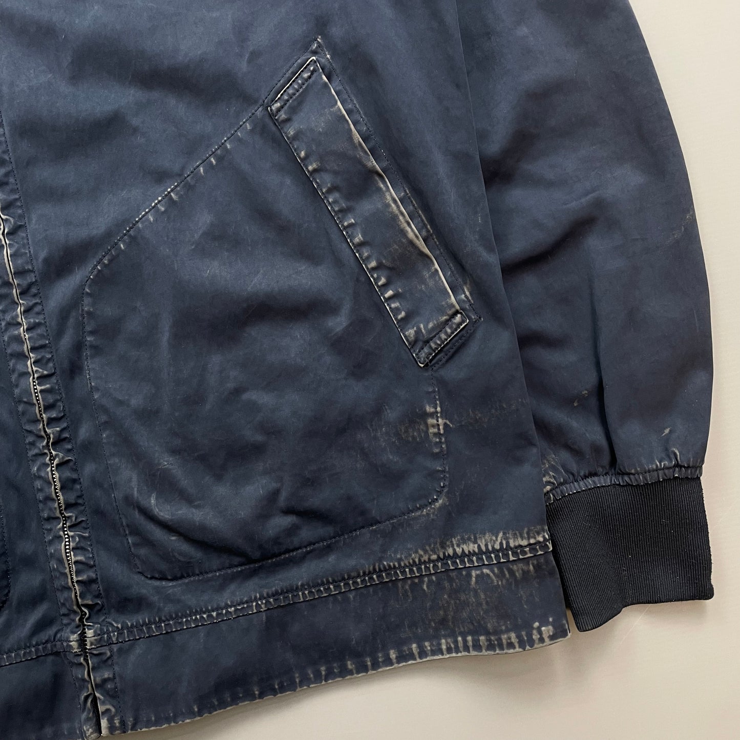 Stone Island Navy SS16 David Jersey-TC Hooded Jacket