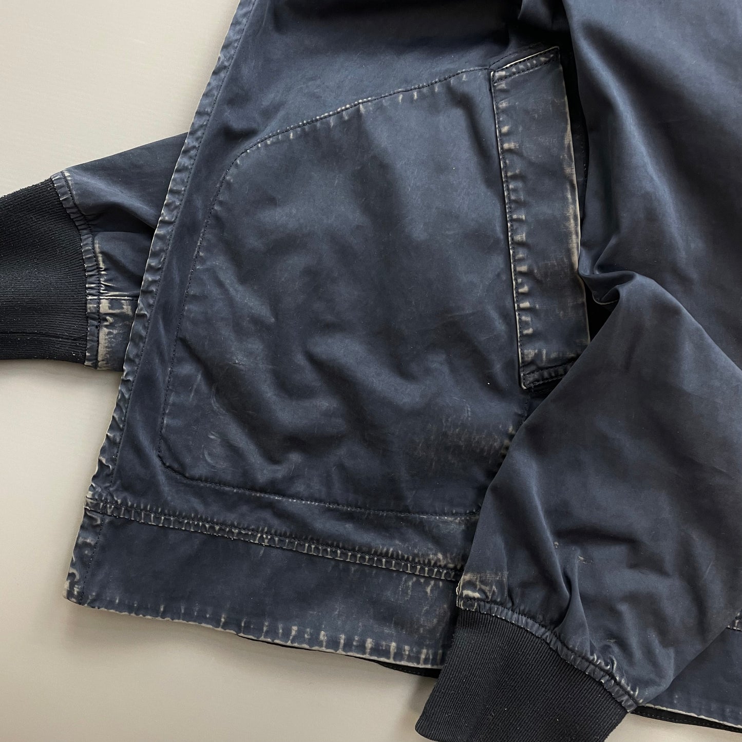 Stone Island Navy SS16 David Jersey-TC Hooded Jacket