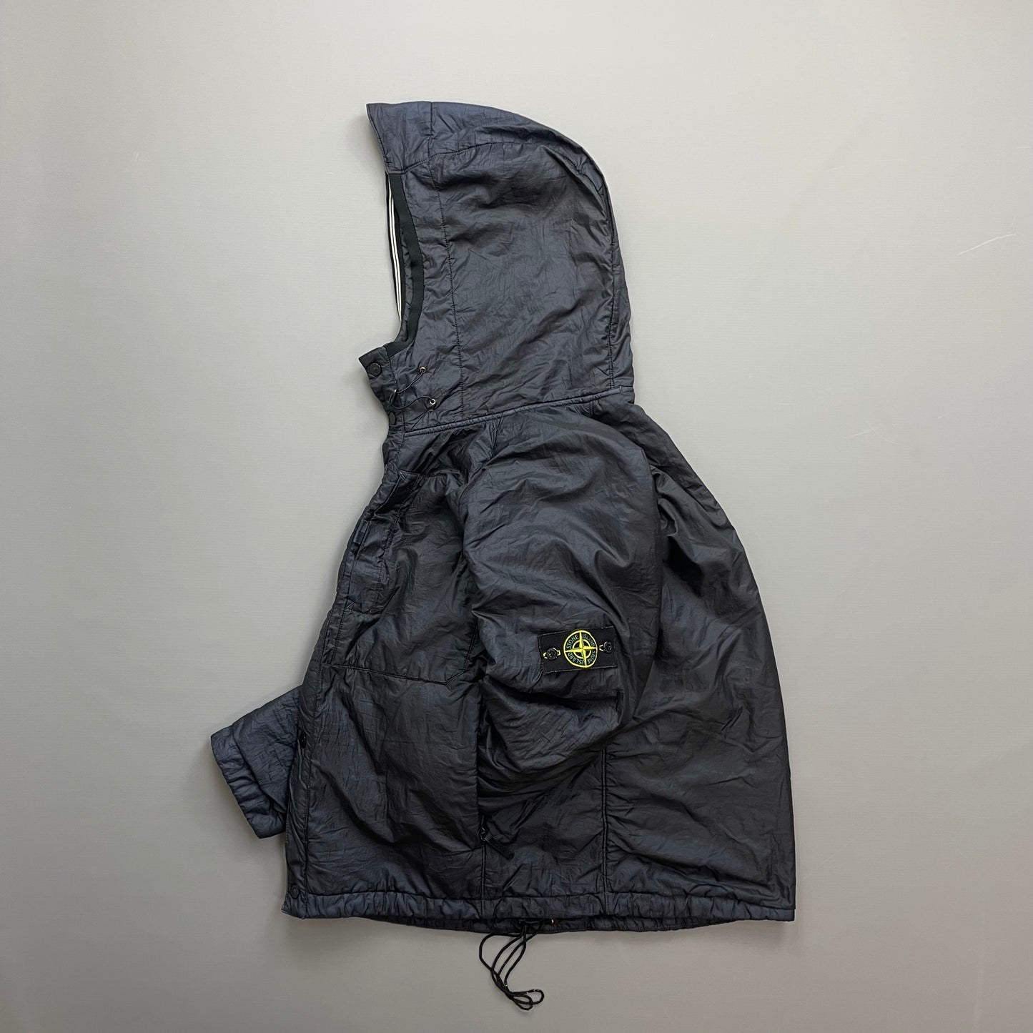 Stone Island Navy AW10 Nylon Spalmatura Lined Hooded Jacket