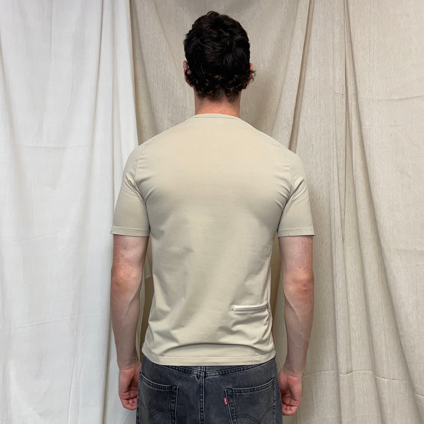 Prada Sport Beige 00s Rear Pocket Elastane T-Shirt