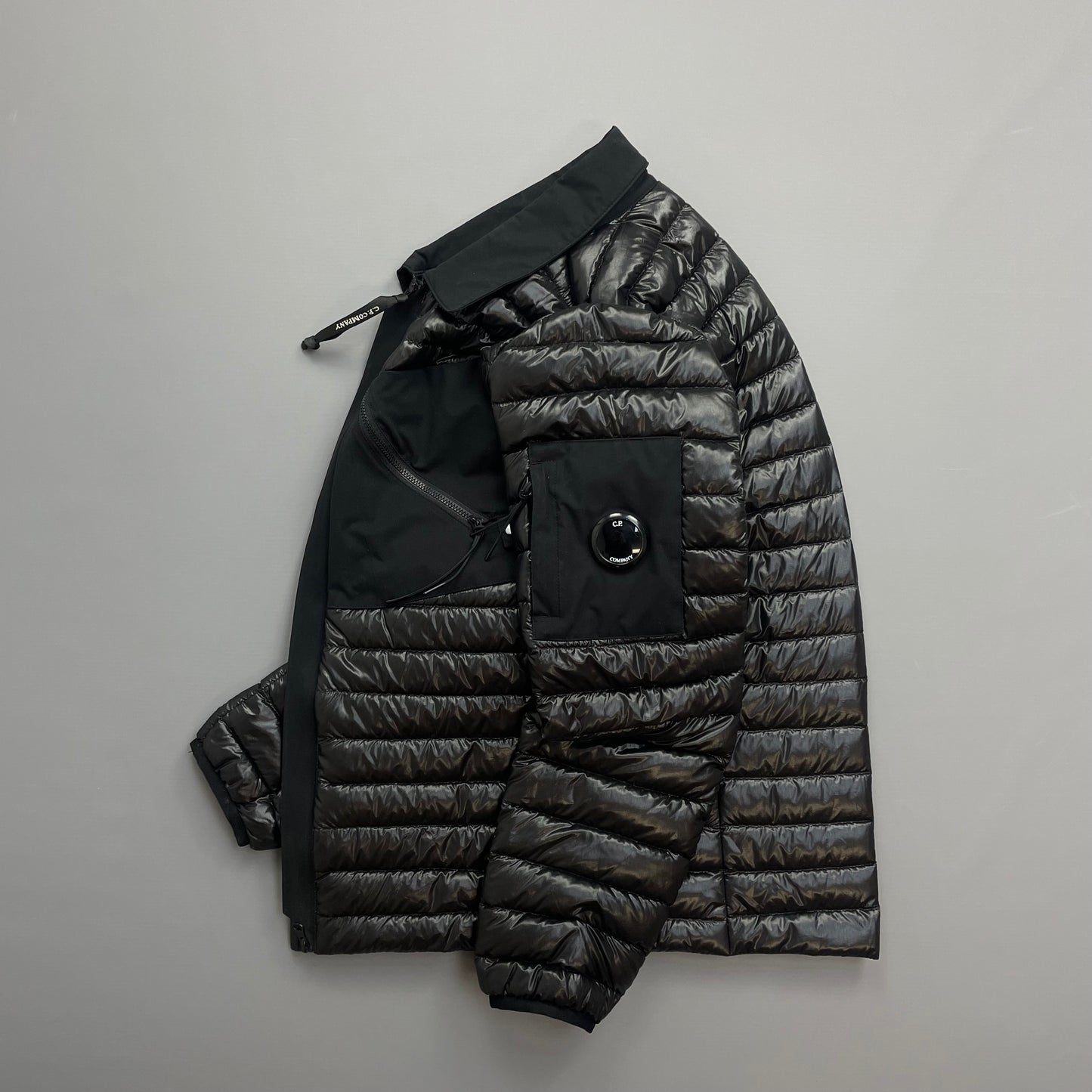 C.P. Company Black DD Shell Midweight Puffer Overshirt Jacket