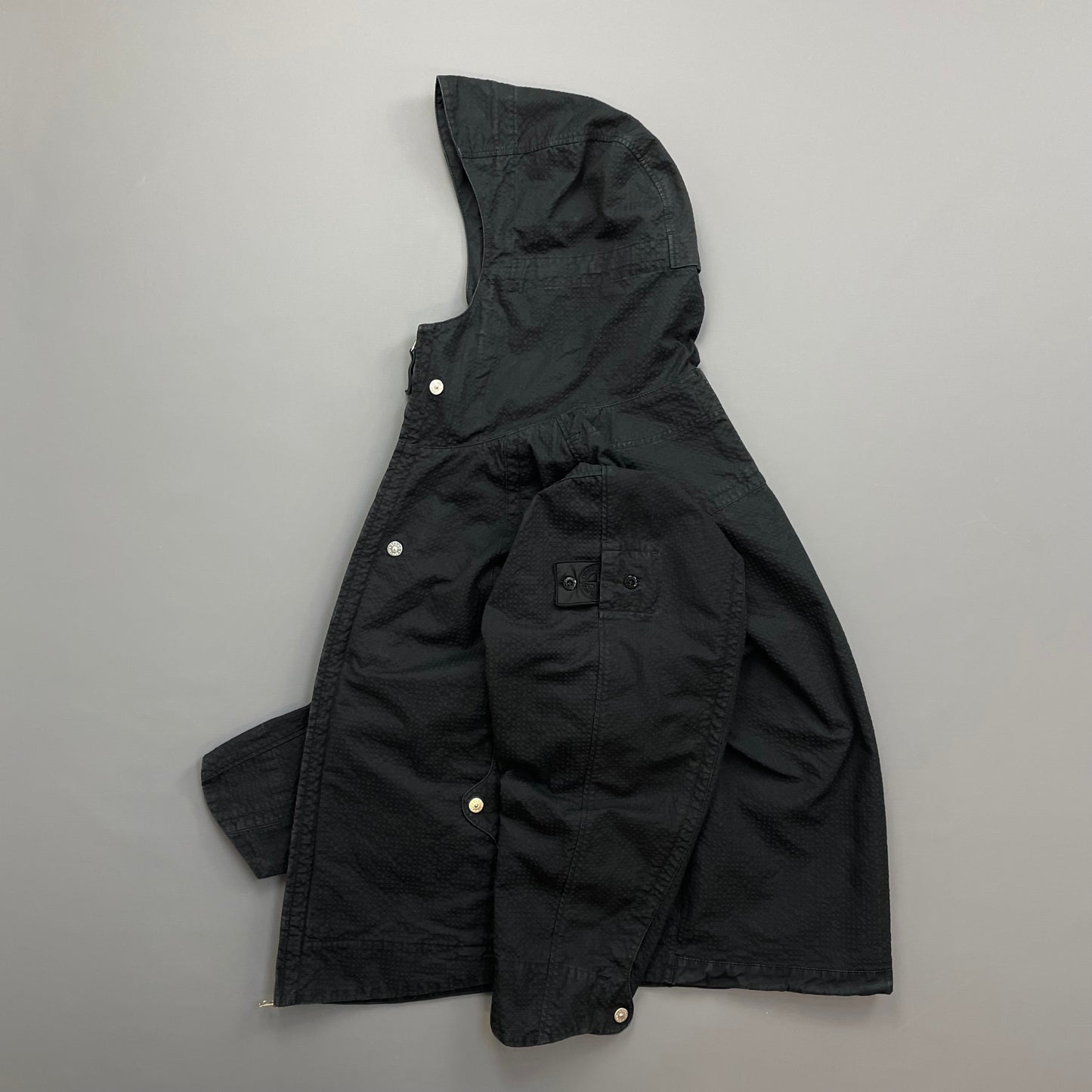 Stone Island Black SS23 Shadow Project CO NY Ripstop-TC Hooded Jacket