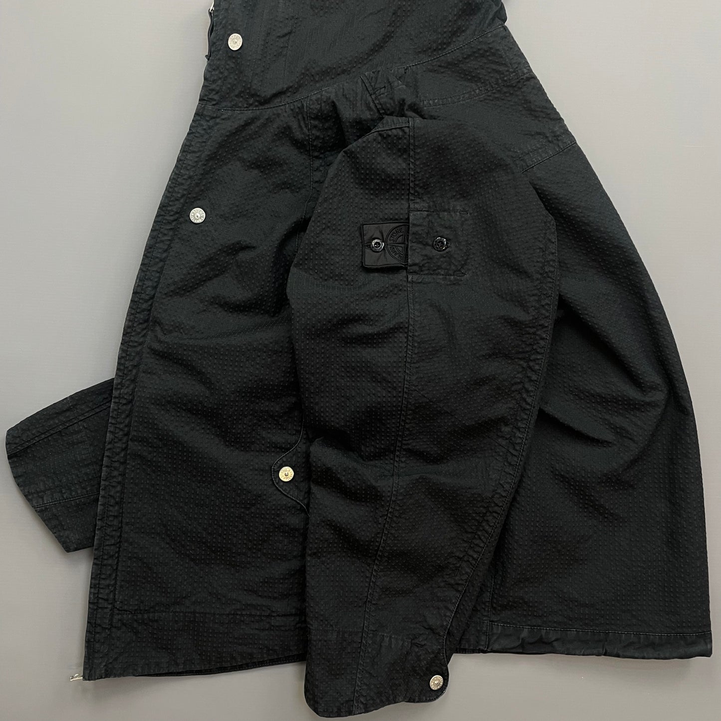 Stone Island Black SS23 Shadow Project CO NY Ripstop-TC Hooded Jacket