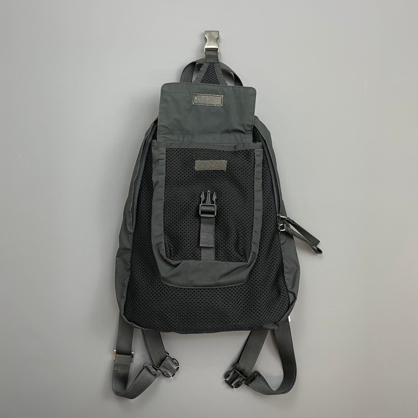 Prada Sport Grey & Black Mesh Backpack