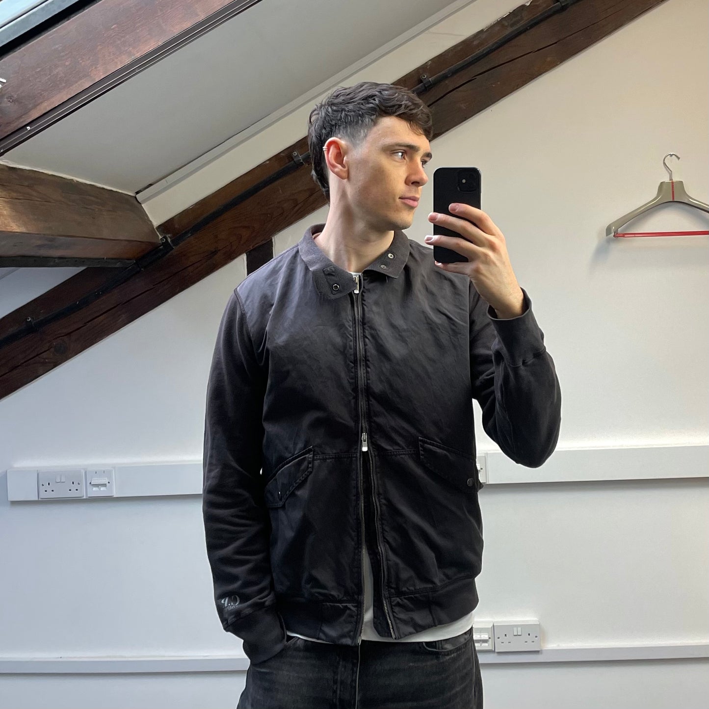 C.P. Company Grey Cotton Detachable Hood Zip-Through Jacket