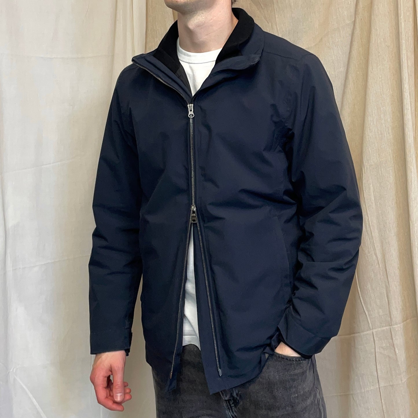 Prada Sport Navy 2006 Goretex 3-in-1 Nylon Padded Bomber Liner Trench Overcoat