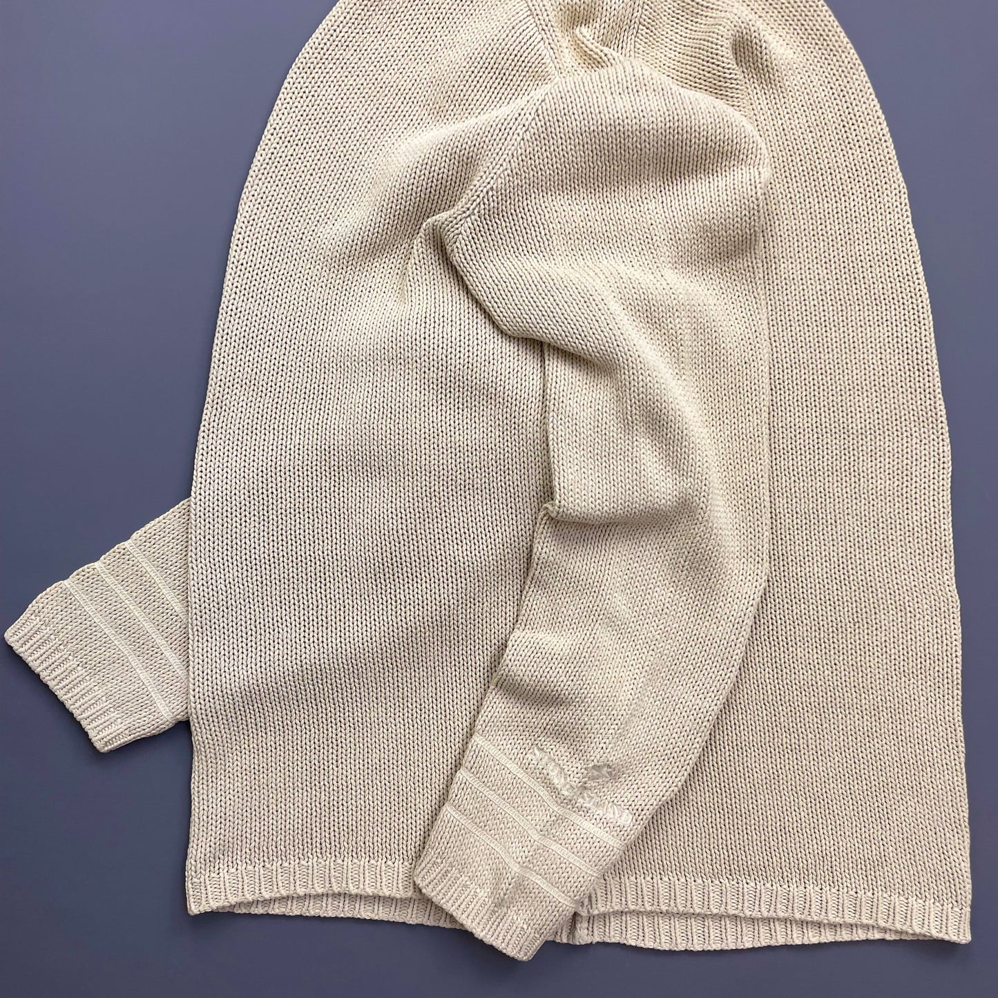 Stone Island Cream SS98 Midweight Knit Crewneck Jumper