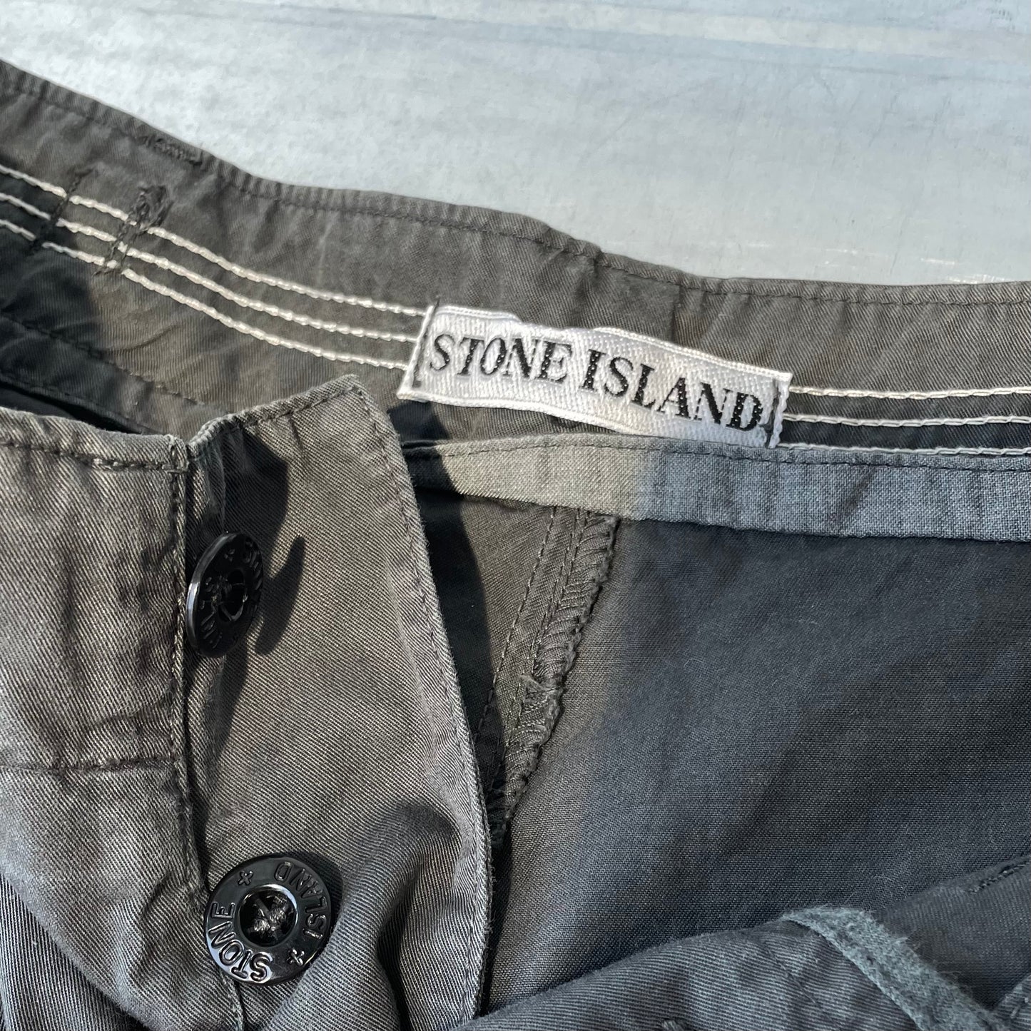Stone Island Black 00s Cargo Shorts