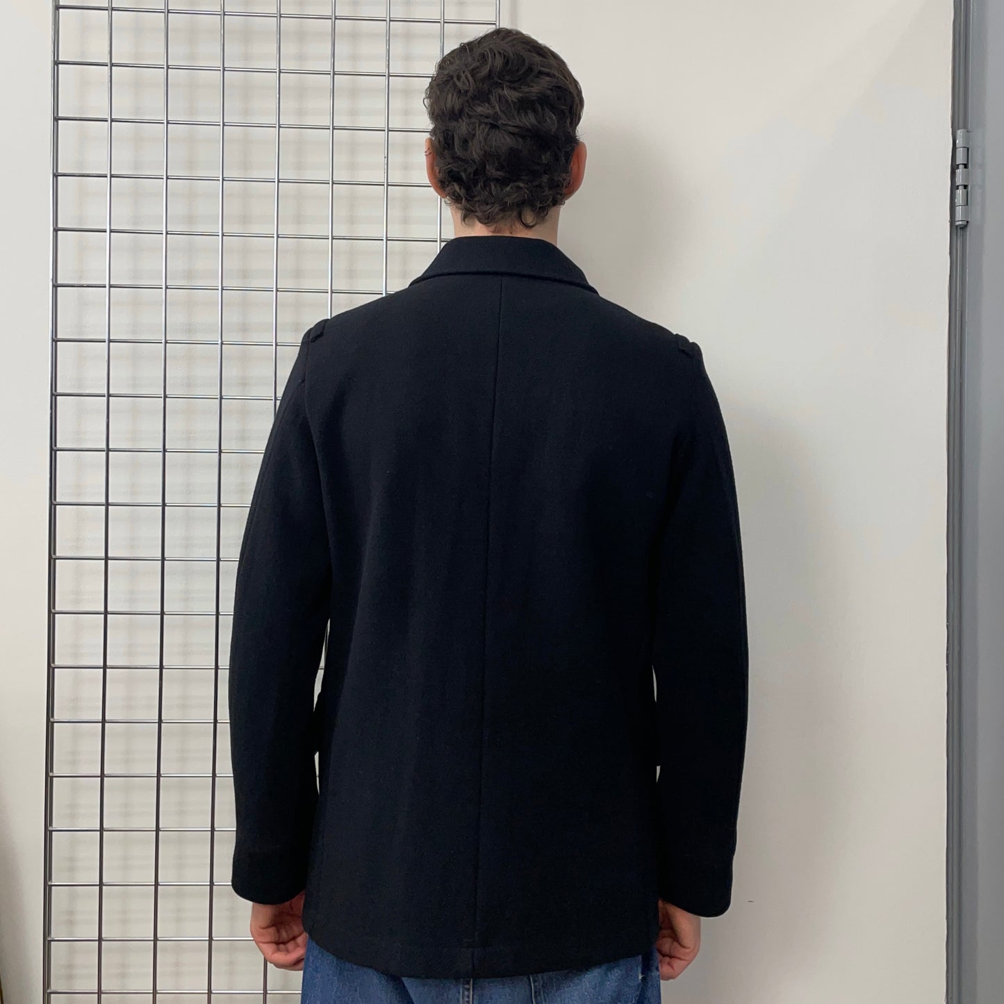 Stone Island Denims Black AW01 Wool Pea Coat
