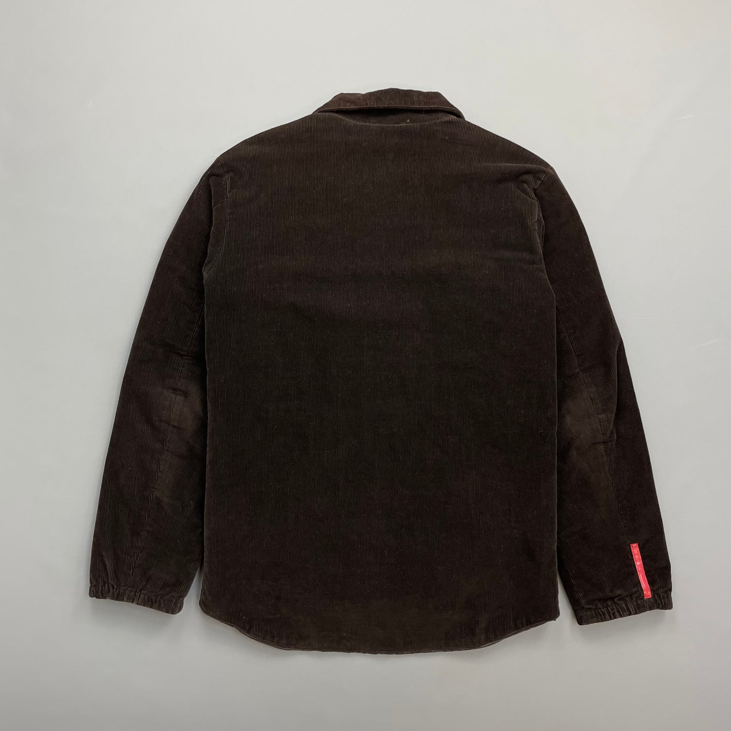 Prada Sport Brown Corduroy Jacket w/ Padded Quilt Lining