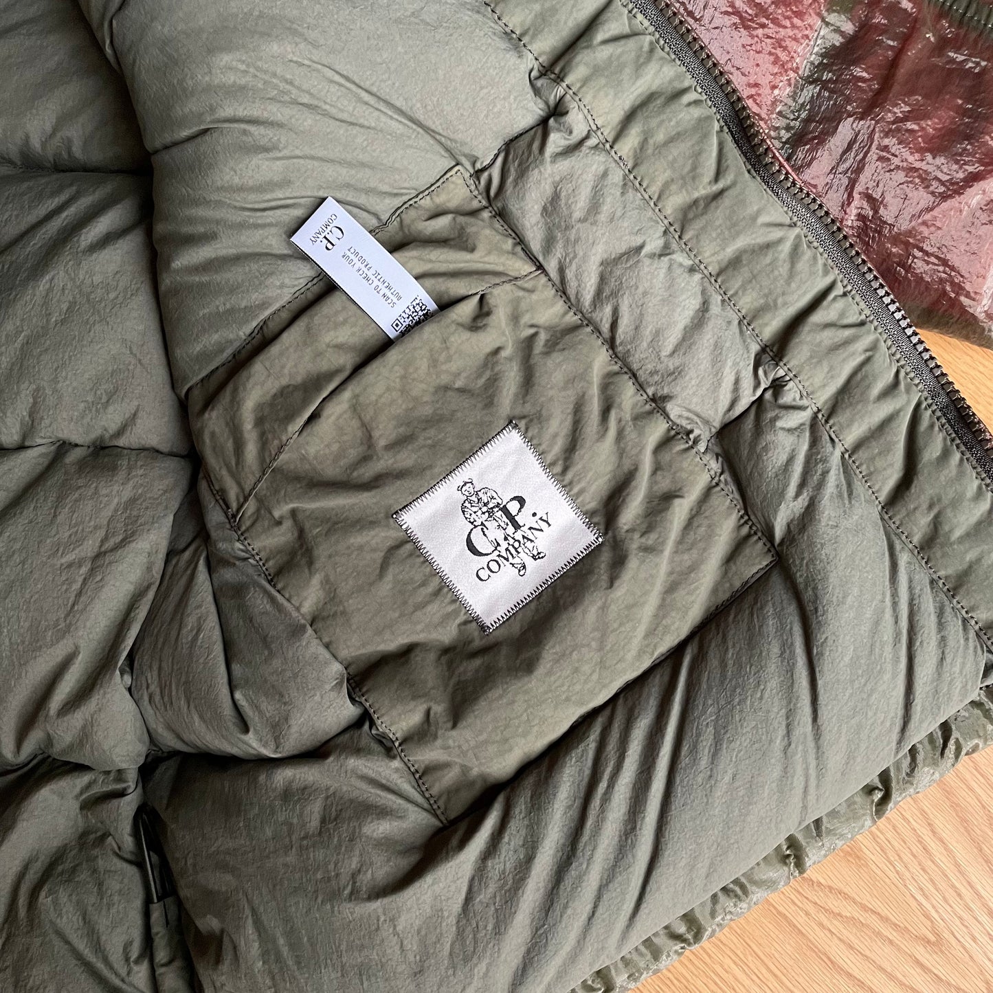 C.P. Company Kan-D Puffer Jacket in Thyme (RRP £765)