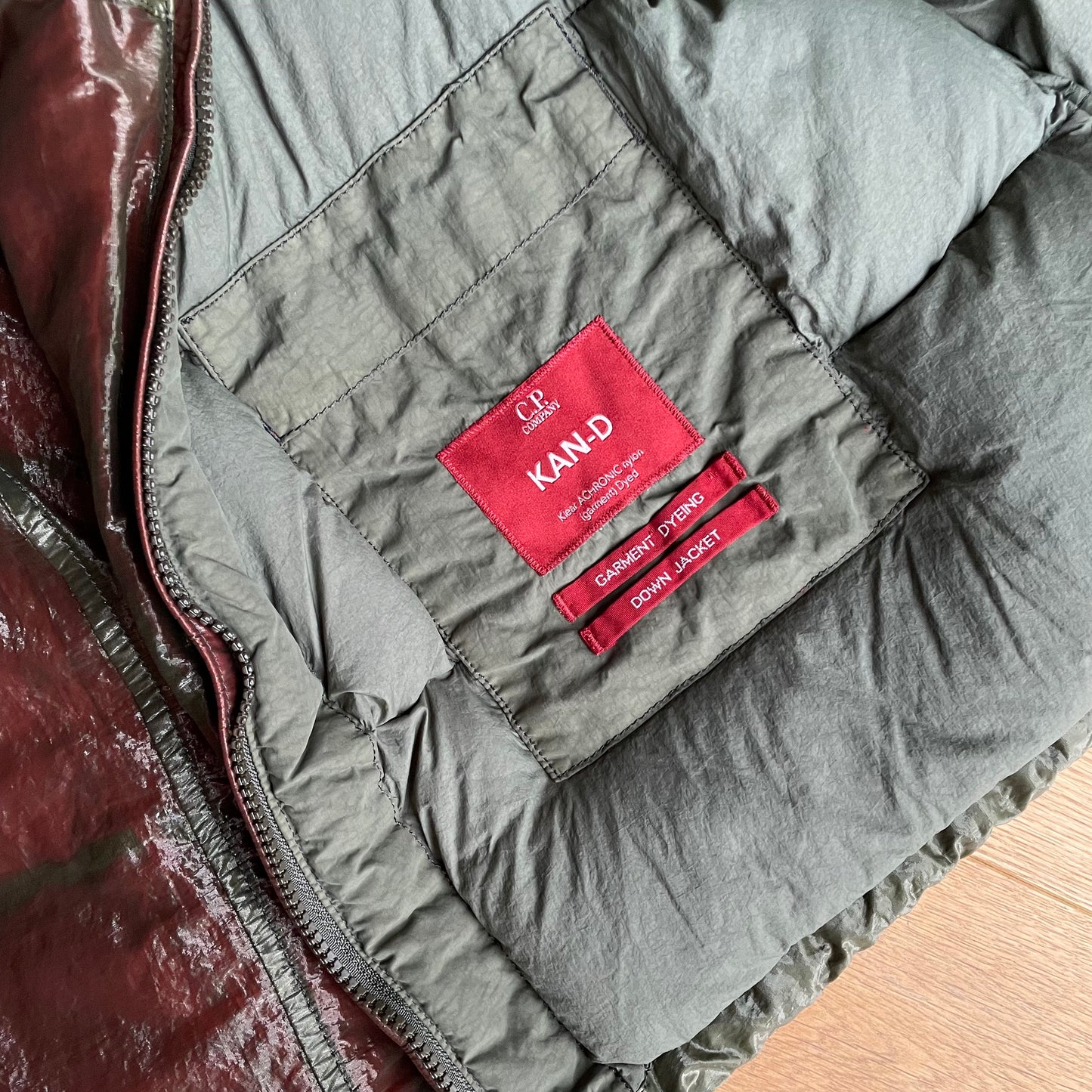 C.P. Company Kan-D Puffer Jacket in Thyme (RRP £765)