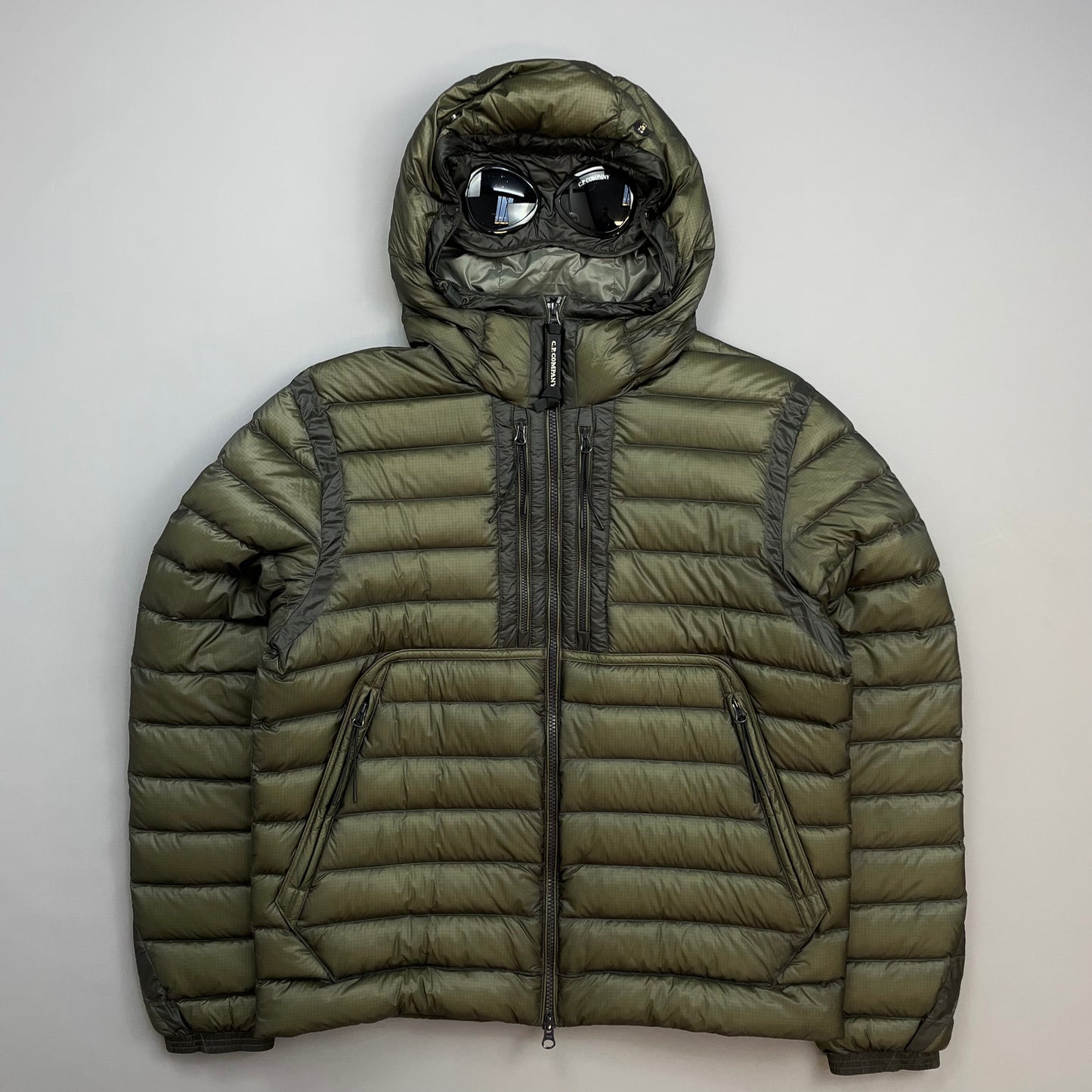 C.P. Company Brown DD Shell Goggle Jacket