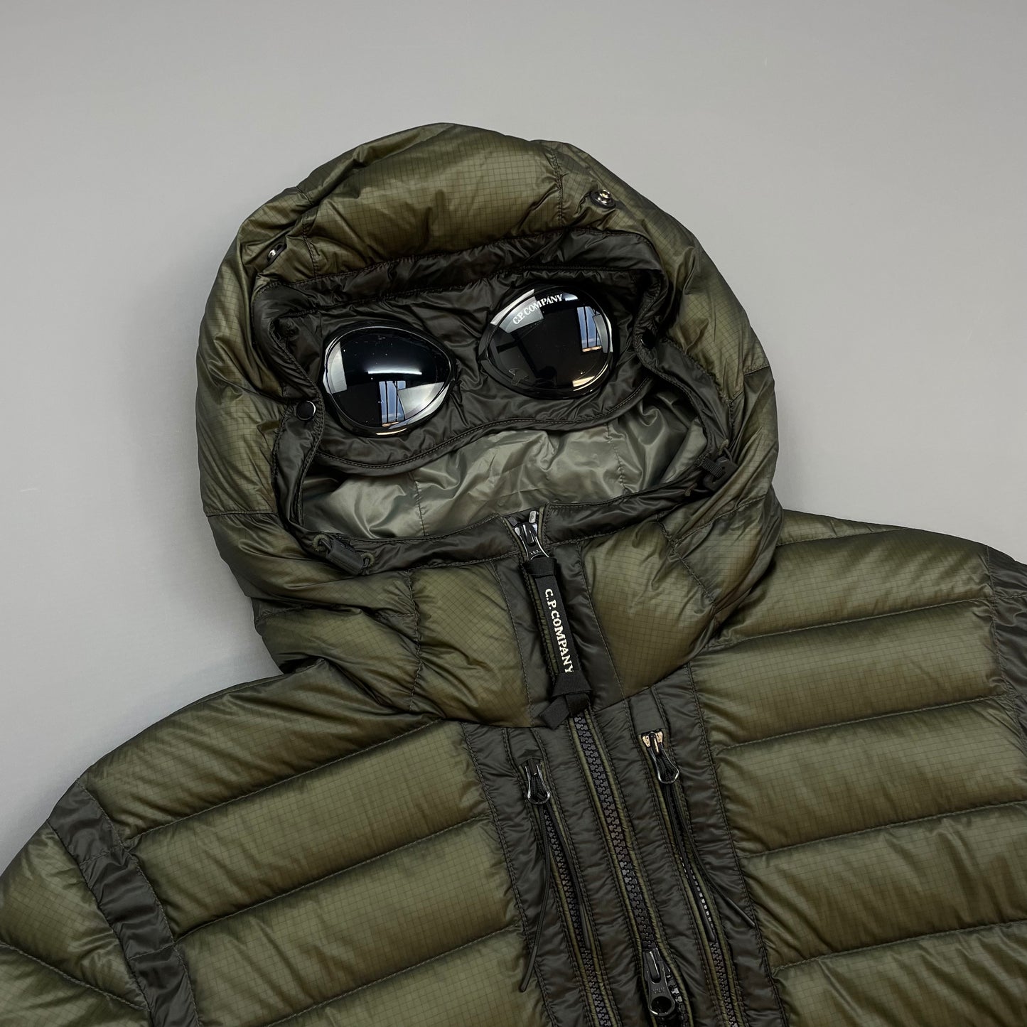 C.P. Company Brown DD Shell Goggle Jacket