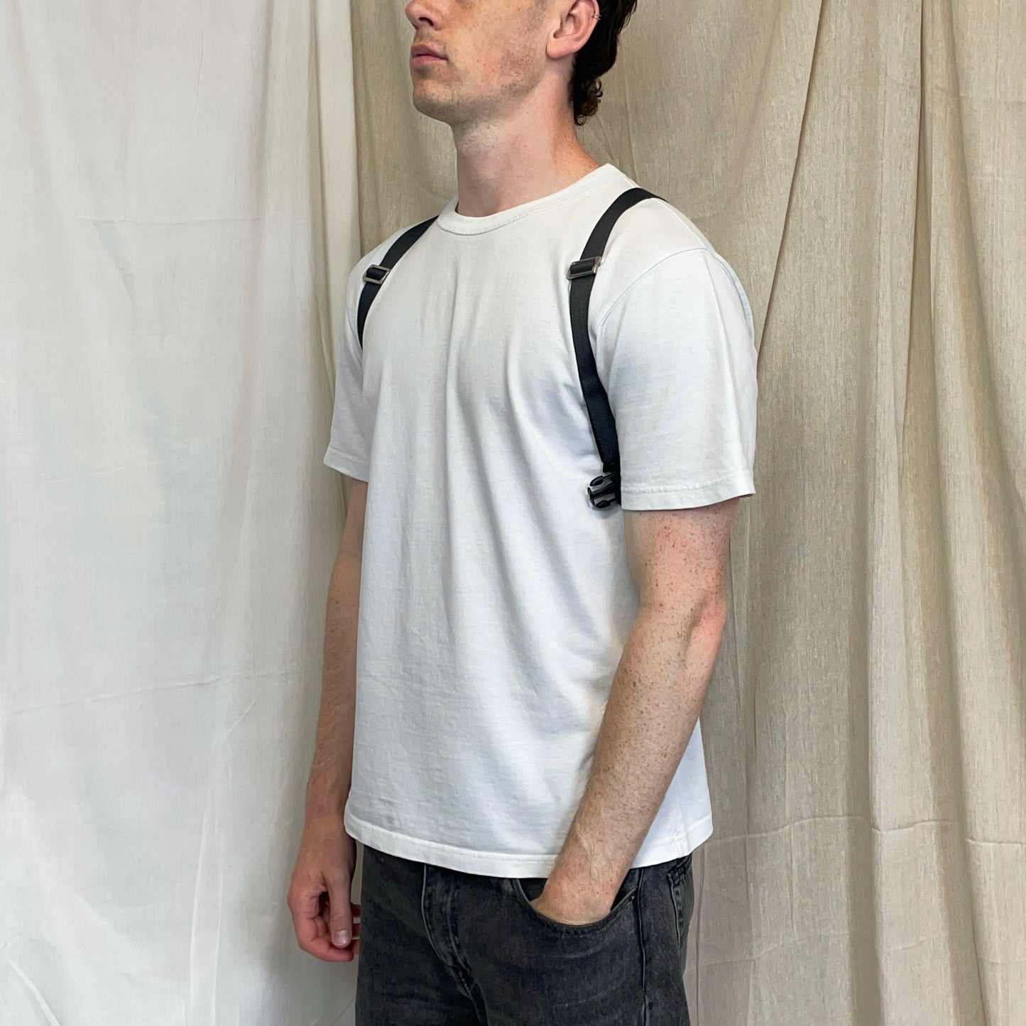 Prada Sport Grey & Black Mesh Backpack