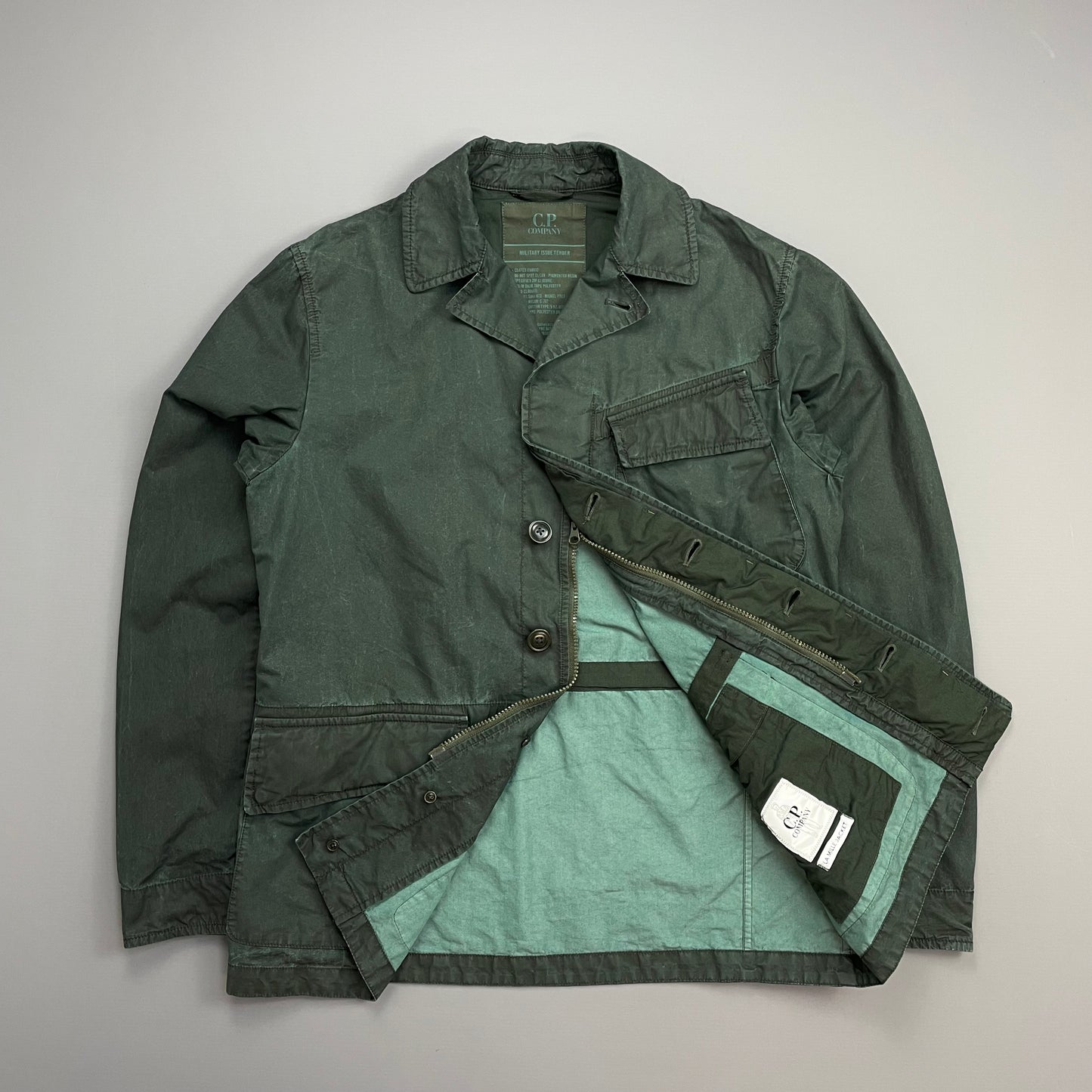 CP Company Green 50 Fili Plated Military Issue Tender La Mille Watchviewer Jacket