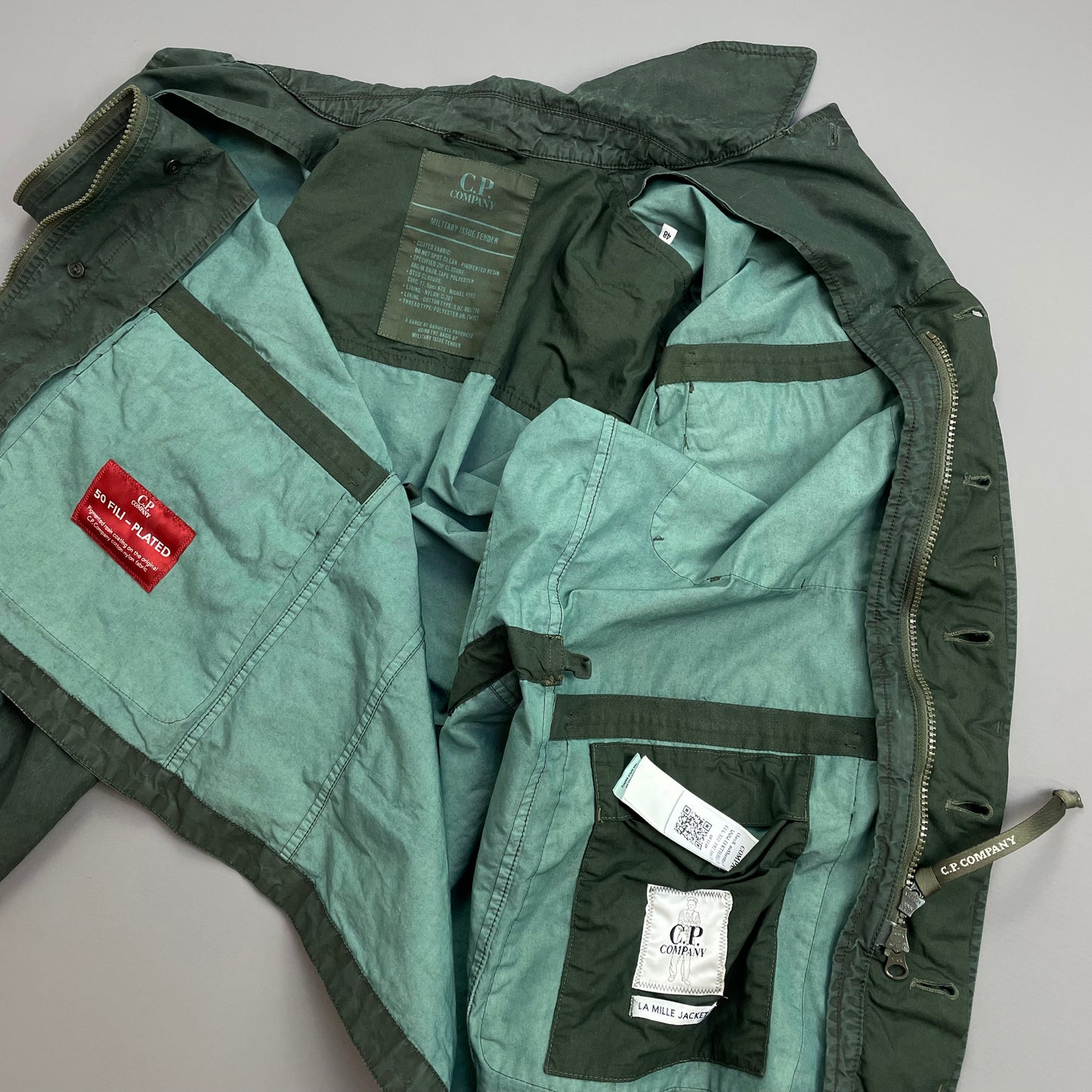 CP Company Green 50 Fili Plated Military Issue Tender La Mille Watchviewer Jacket