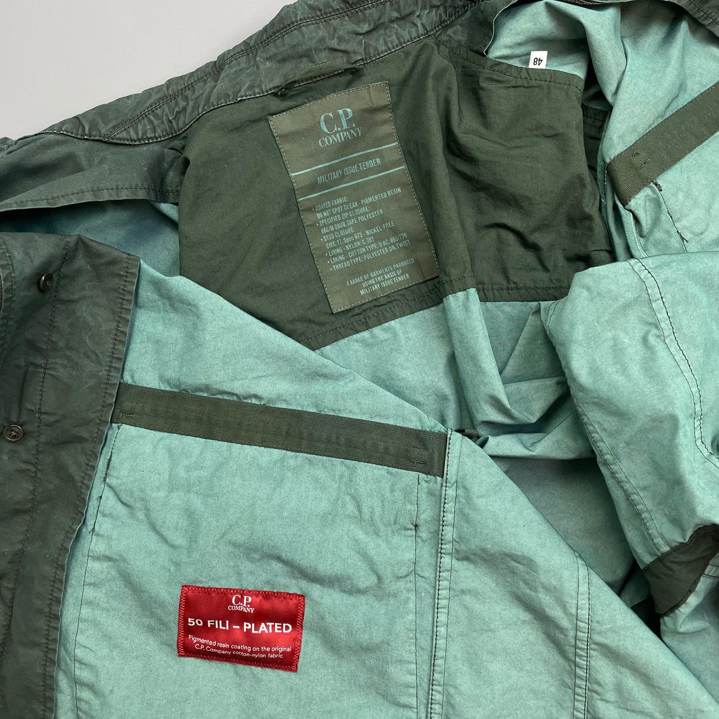 CP Company Green 50 Fili Plated Military Issue Tender La Mille Watchviewer Jacket