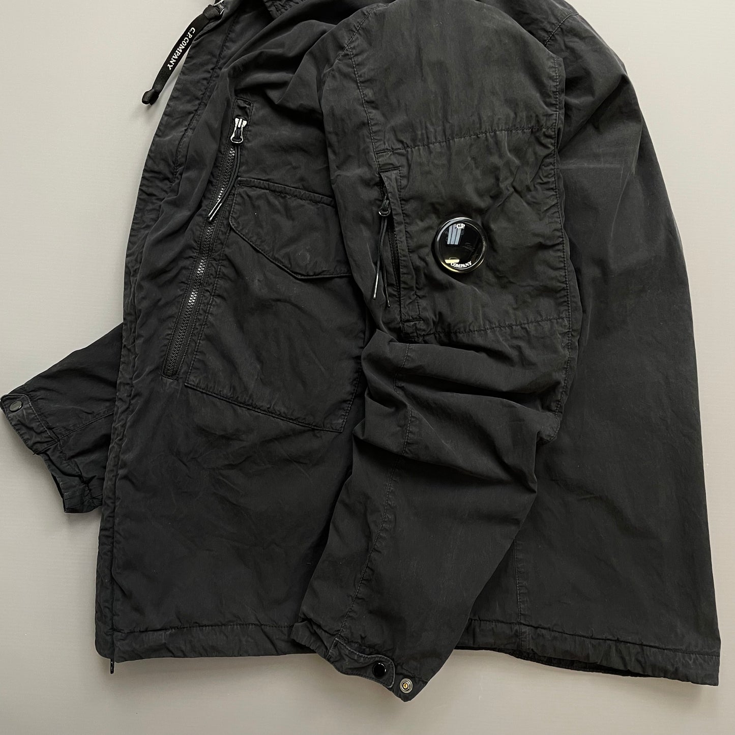 C.P. Company Black 50 Fili Lined Lens Overshirt Jacket