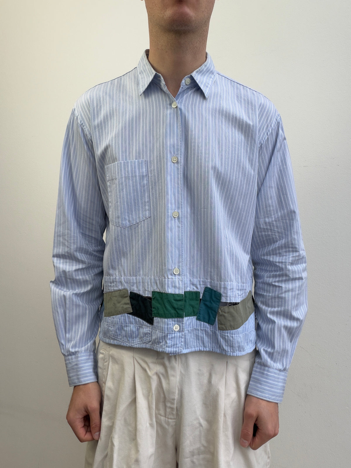 Comme Des Garçon Deconstructed Patchwork Shirt