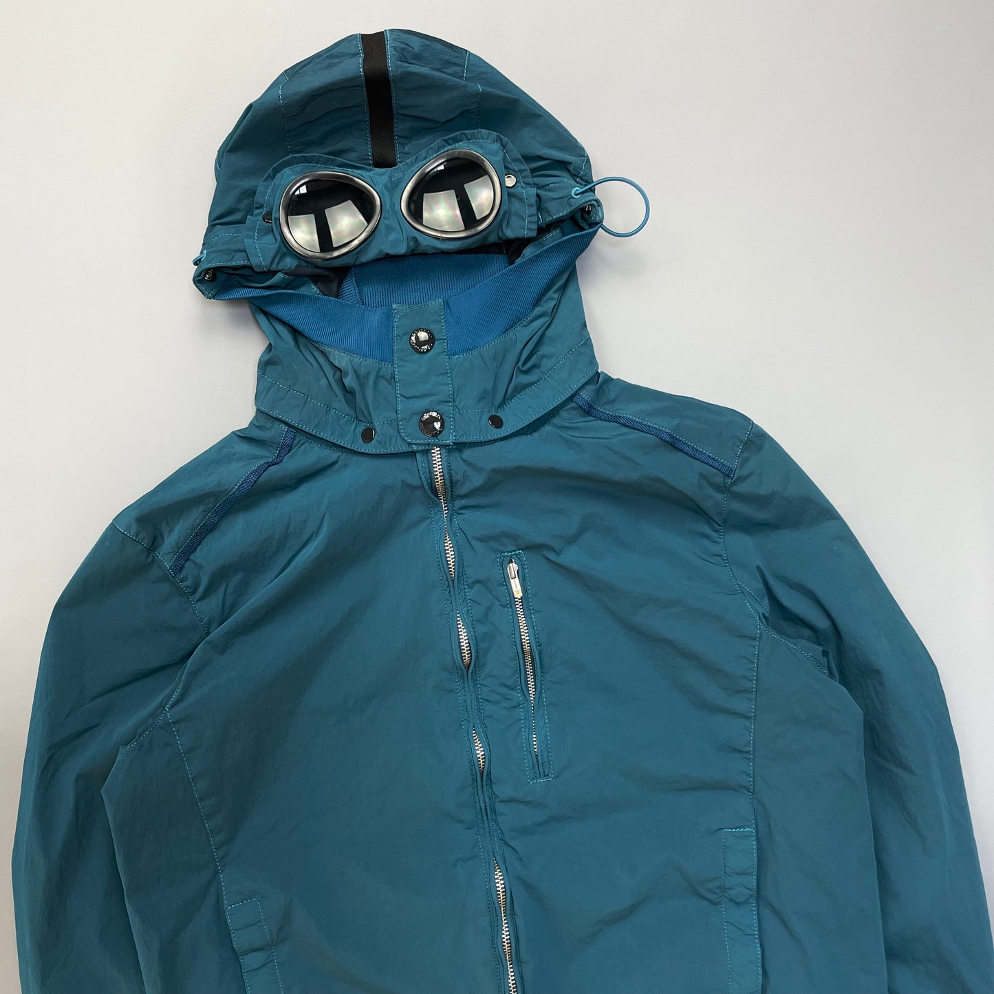 C.P. Company Blue Nycra Goggle Jacket