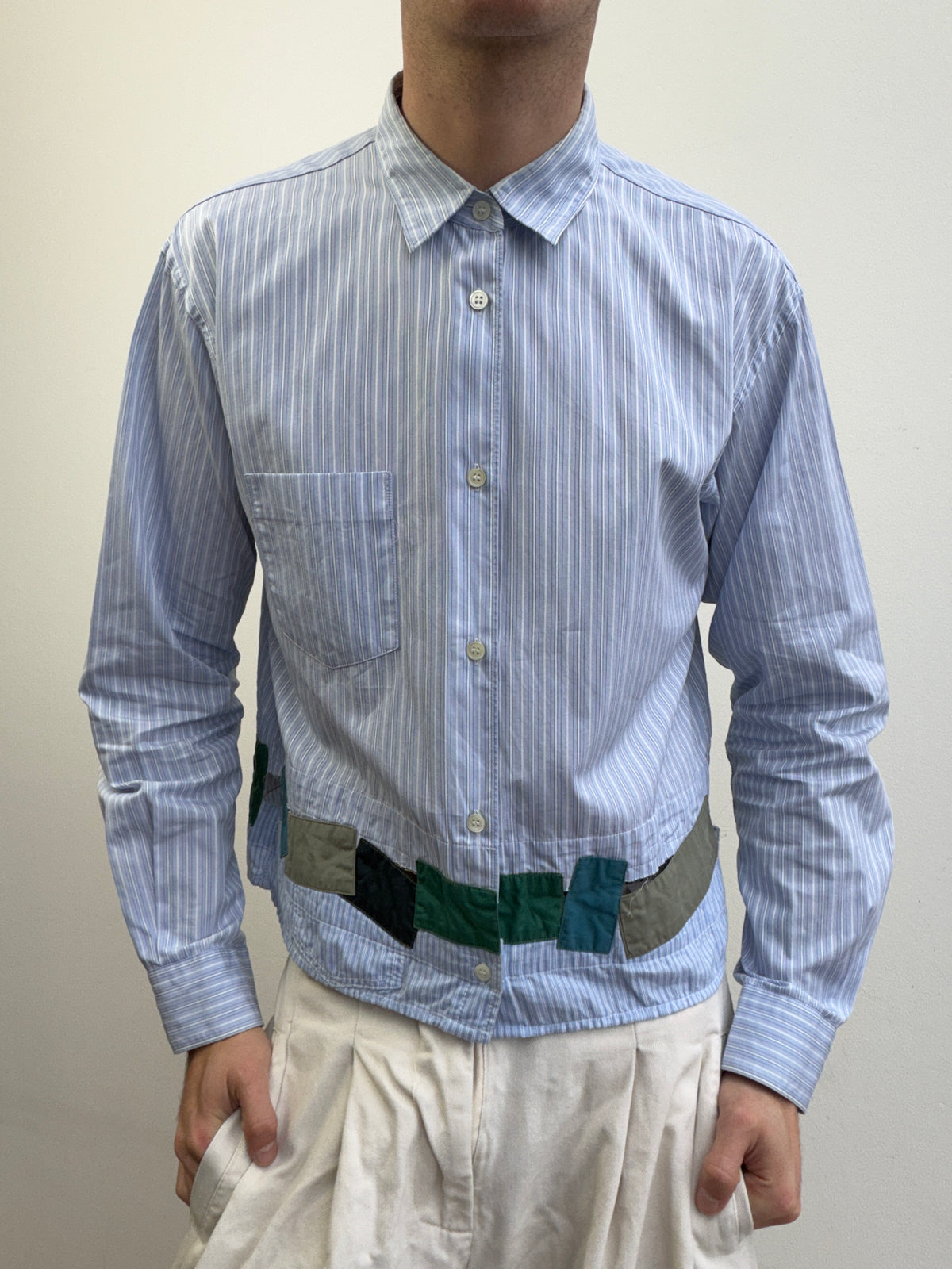 Comme Des Garçon Deconstructed Patchwork Shirt