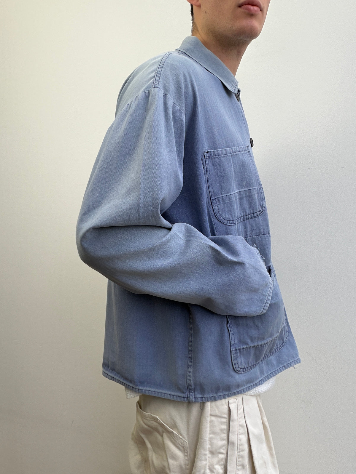 Vintage 70s/80s German Herringbone Twill Chore Jacket