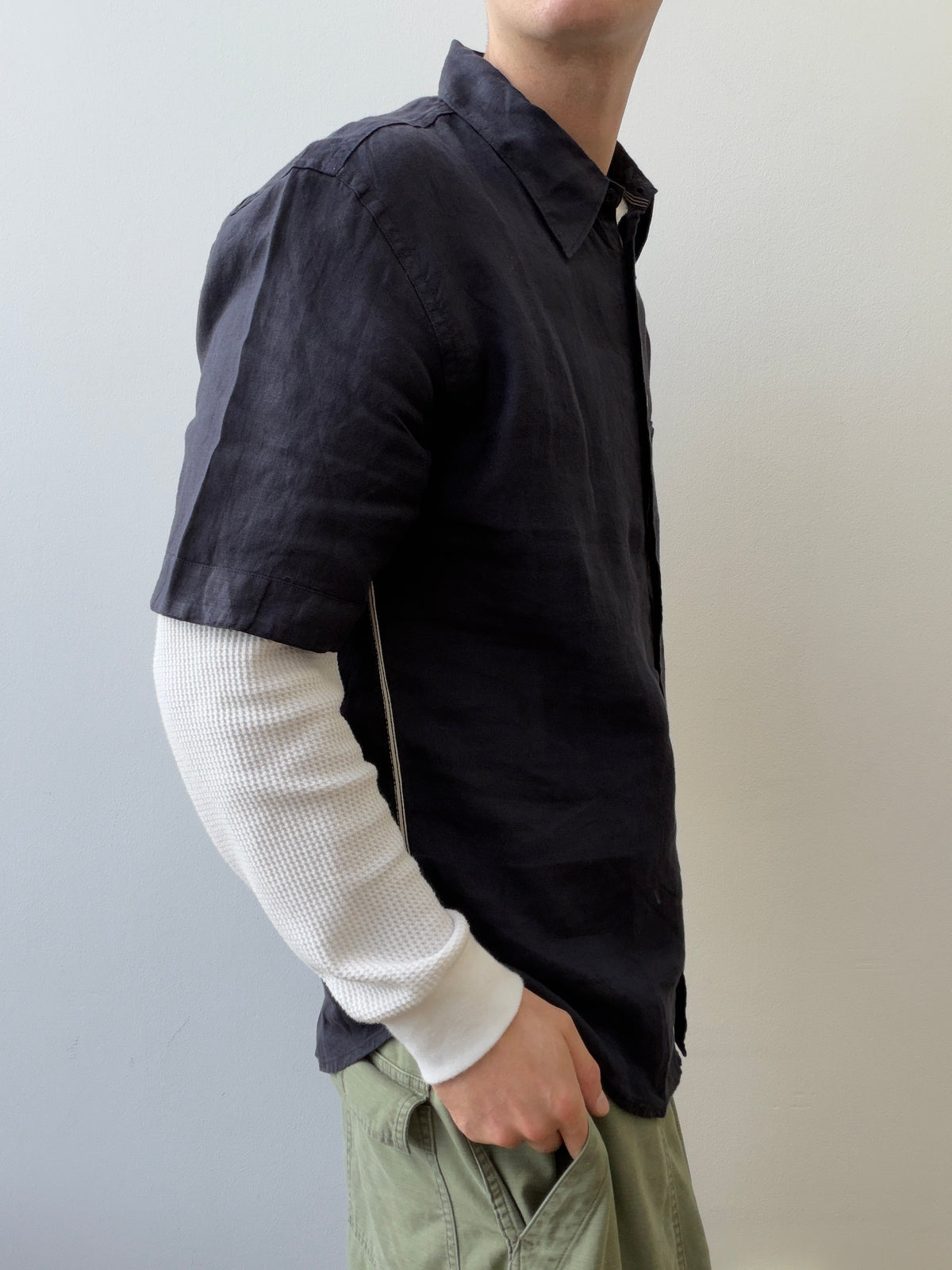 Stone Island SS06 Linen Short Sleeve Shirt