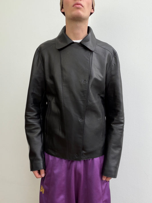Emporio Armani FW11 Lamb Skin Leather Jacket