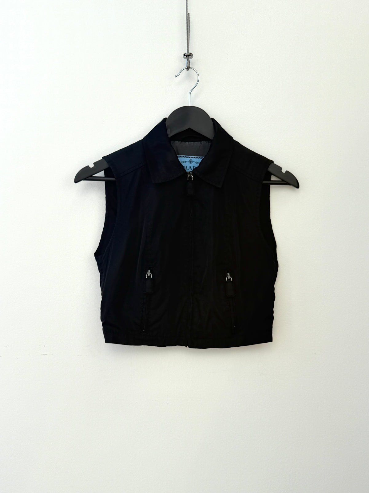 Prada 90s Nylon Cropped Vest