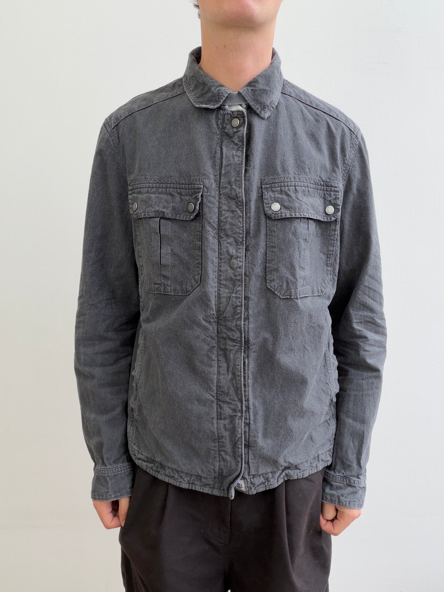 C.P. Fine Houndstooth Strap Collar Lightweight Workwear Jacket