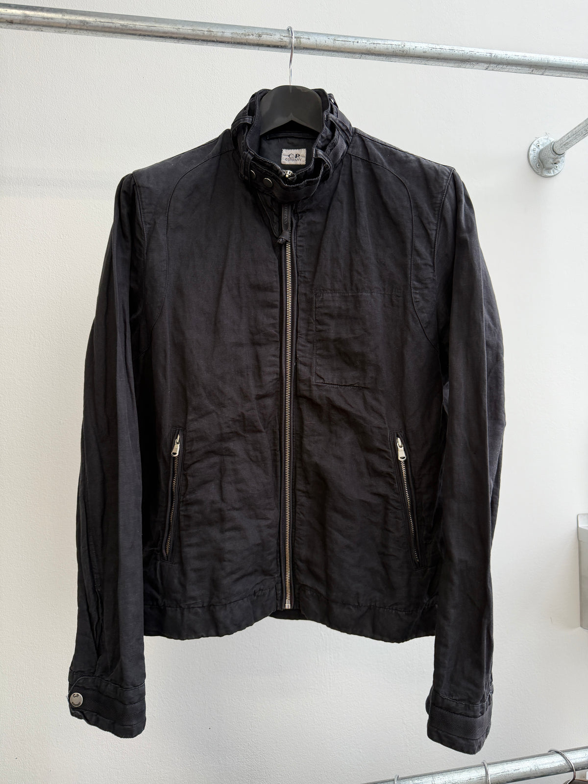 C.P. Company SS06 Metal & Linen Biker Jacket