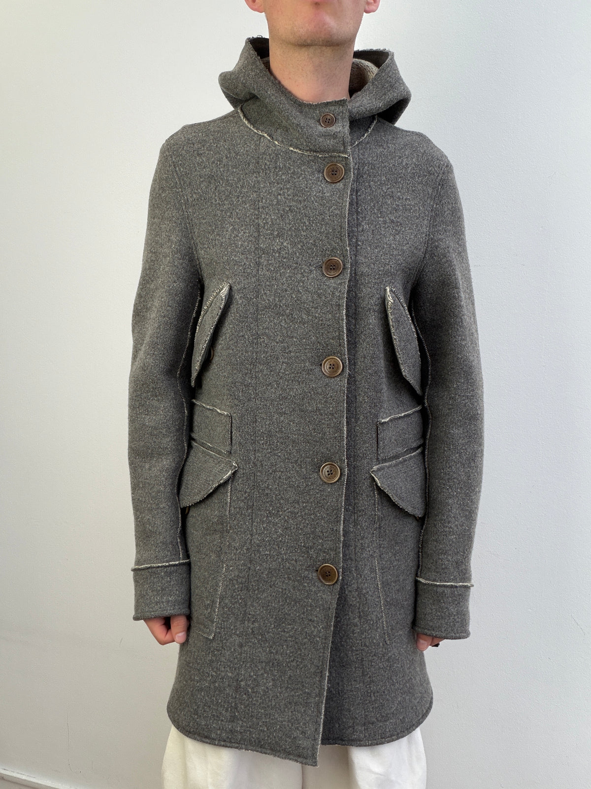 C.P. Company AW09 Wool Hooded Overcoat