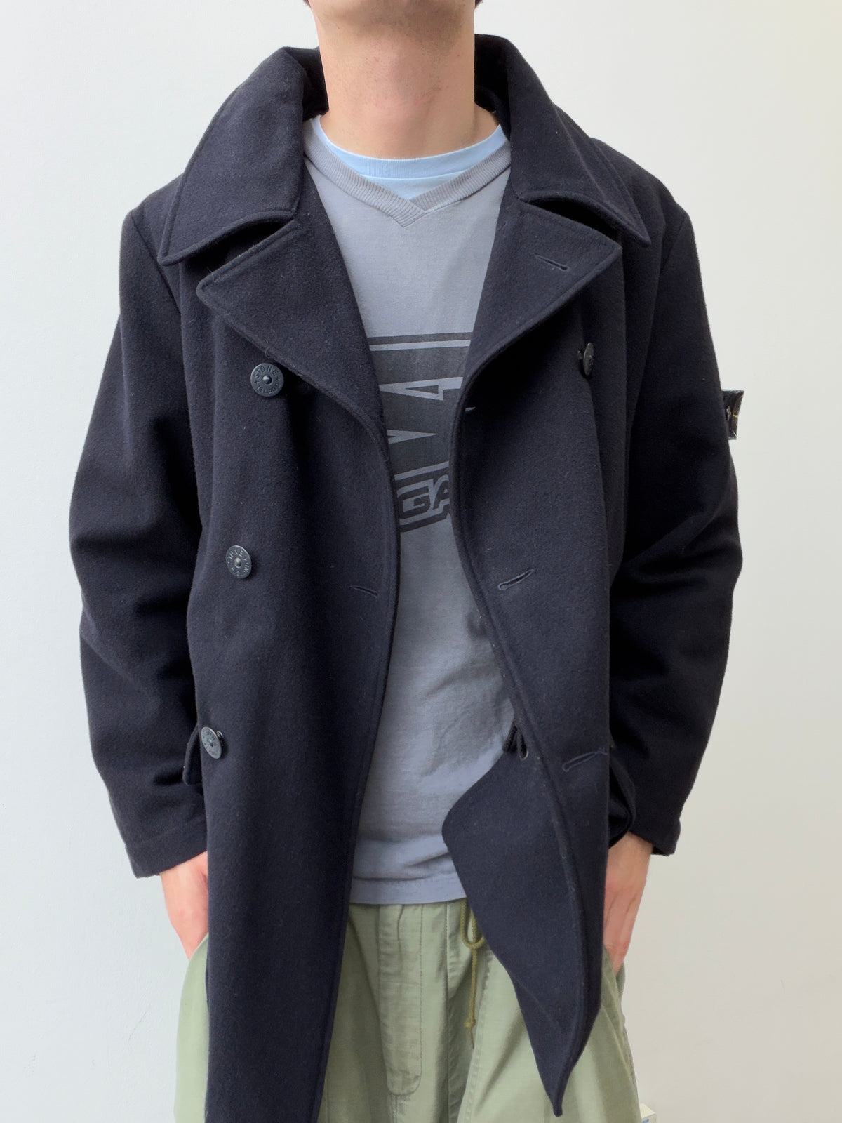 Stone Island AW99 Dutch-Rope Wool Overcoat