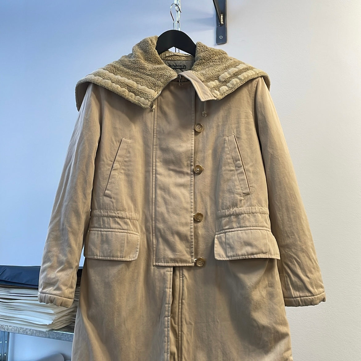 C.P. Company Donna Womens 00s Removable Faux Fur Split-Hood Parka