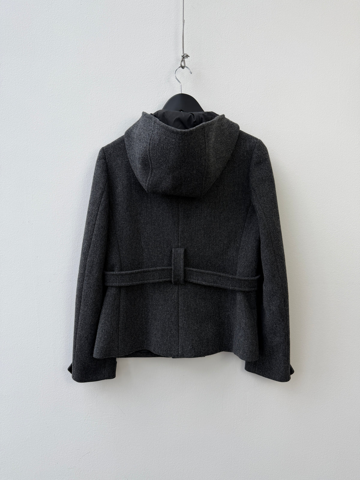 Prada 100% Virgin Wool Duffle Jacket