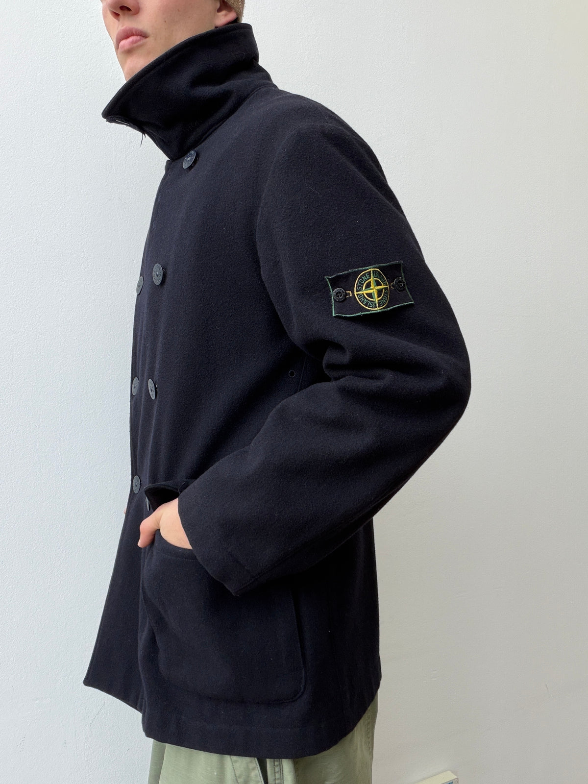 Stone Island AW99 Dutch-Rope Wool Overcoat