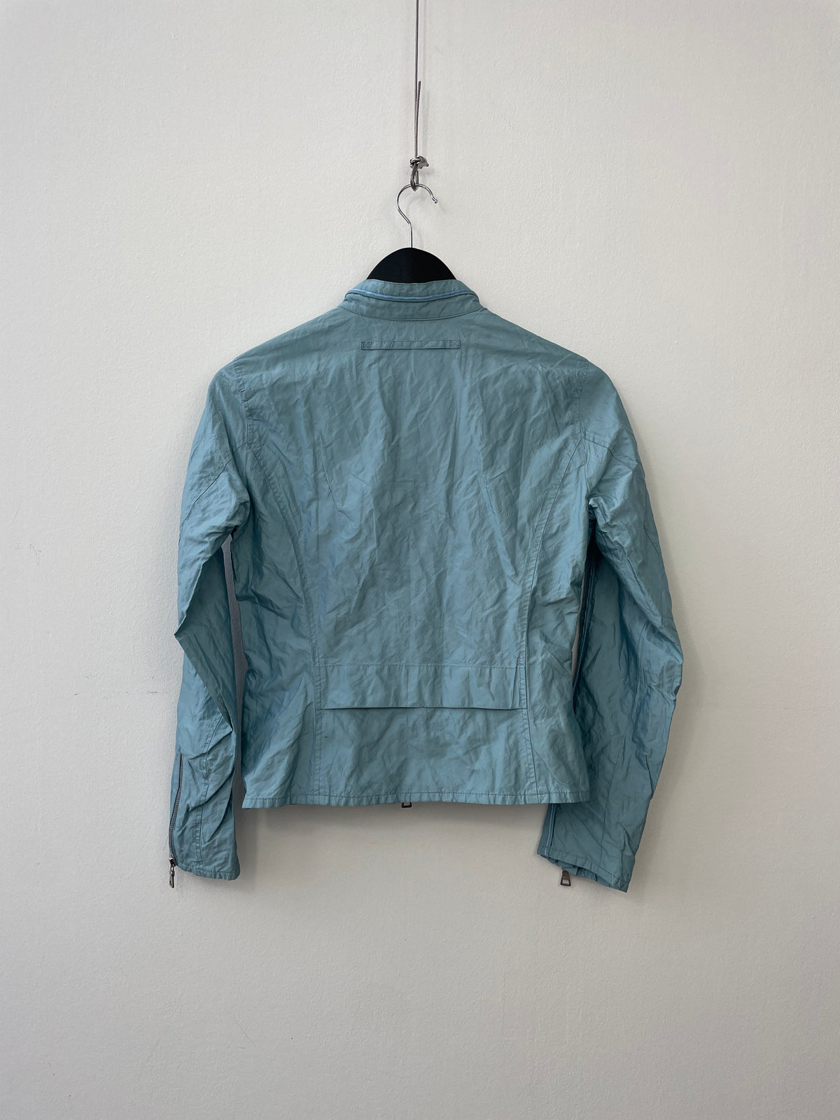 Prada Sport 00s Mixed-Metal Biker Jacket