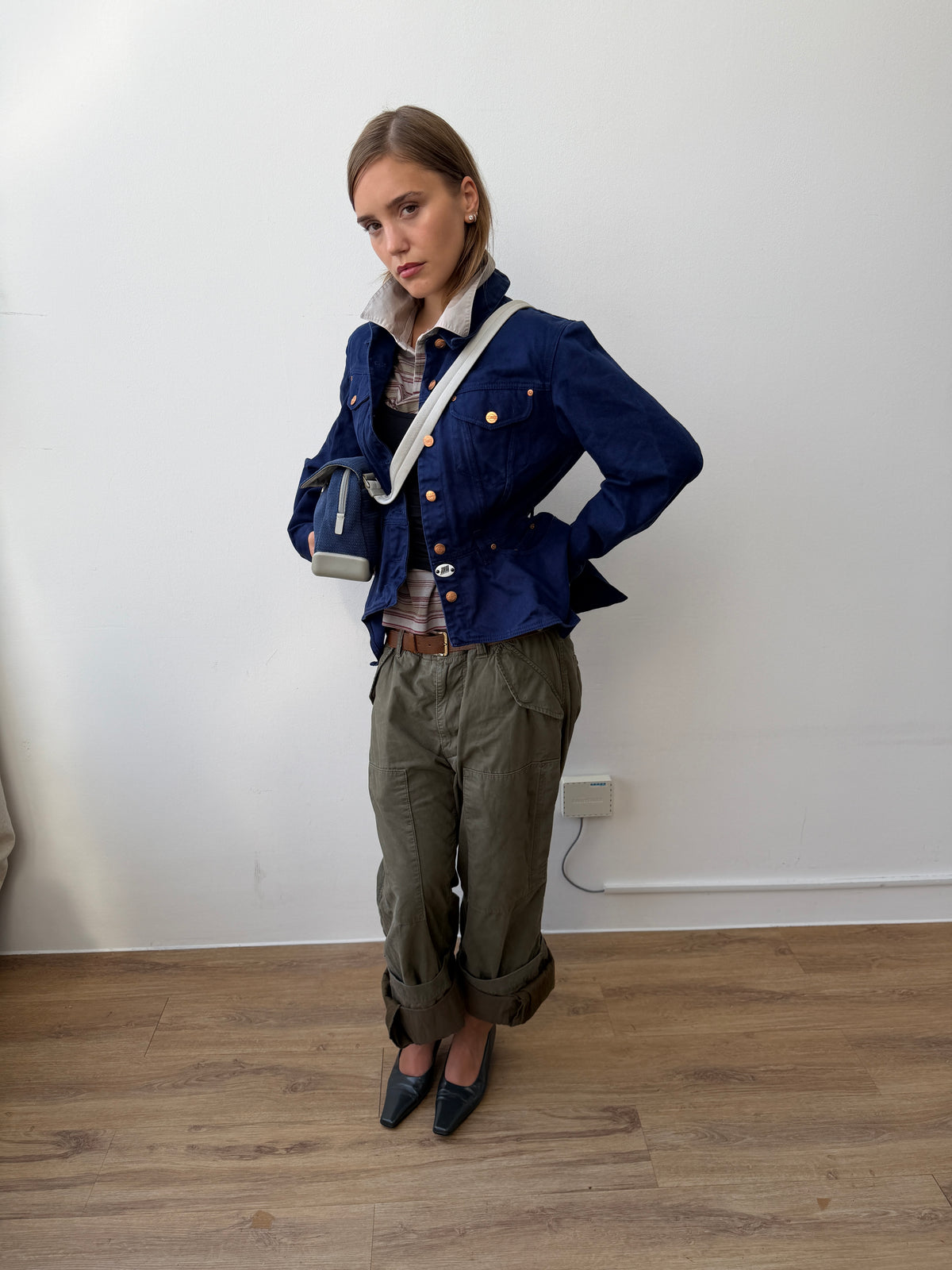 Jean Paul Gaultier Junior 90s Asymmetrical Denim Jacket