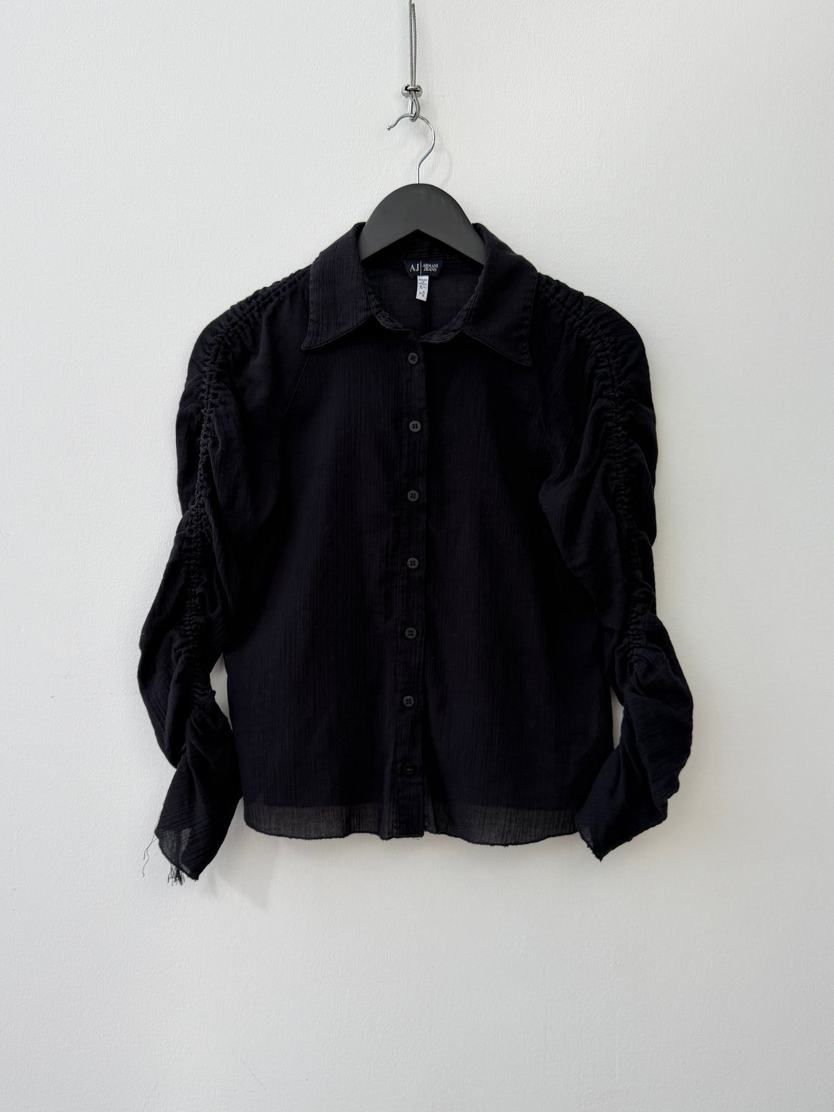 Armani Jeans 00s Ruffle Shirt
