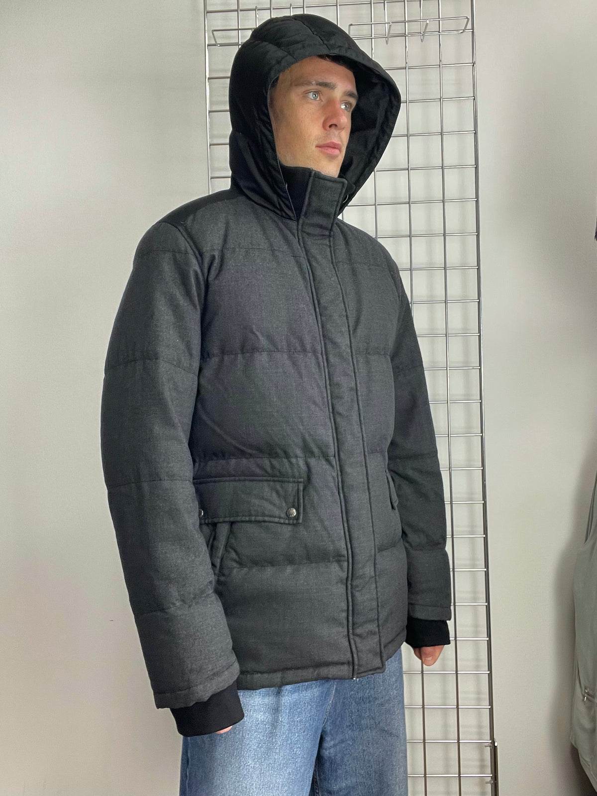 Prada Sport 2007 Wool Longline Puffer Jacket
