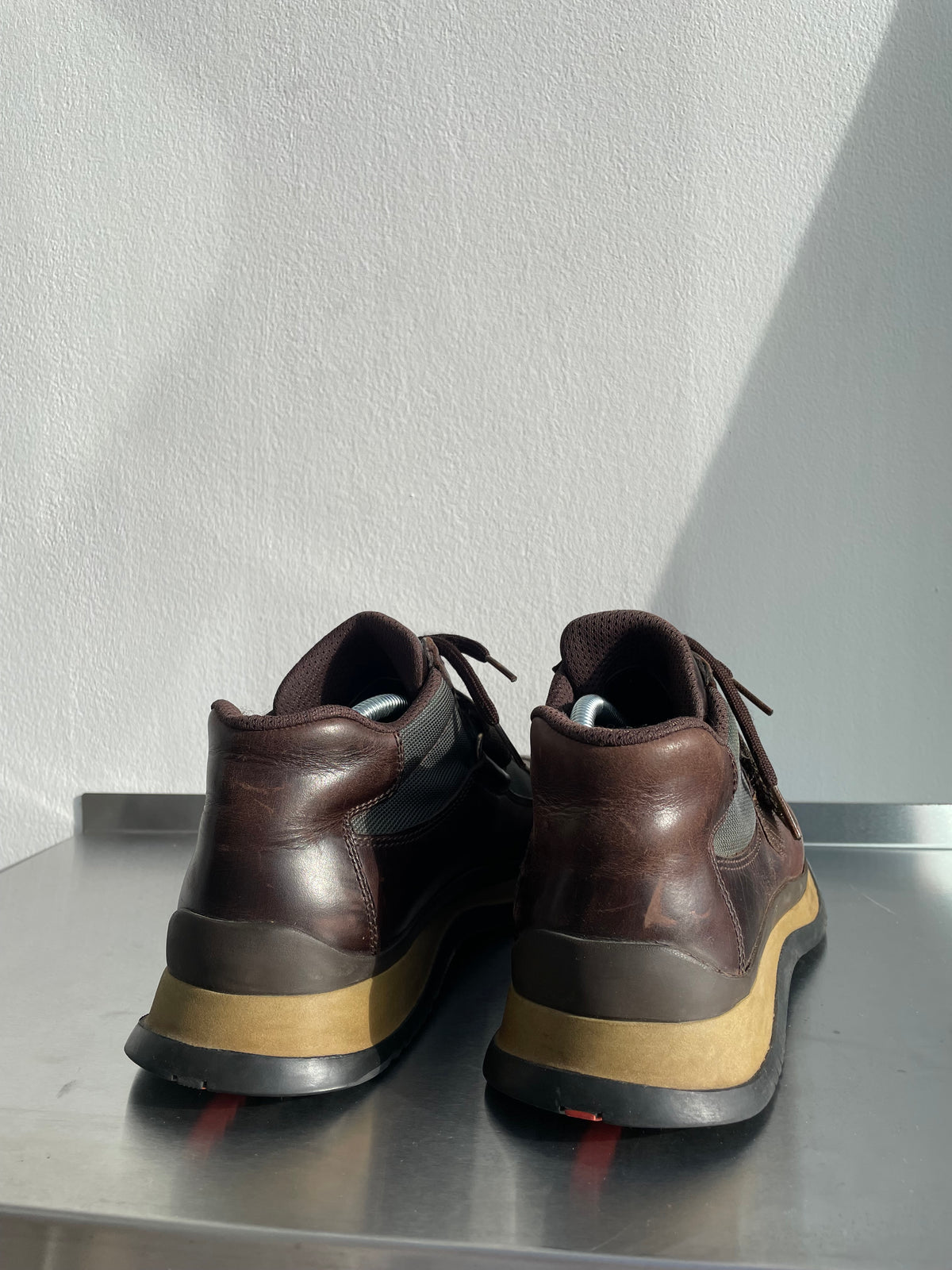 Prada Sport 00s Leather Strap Hiking Boots