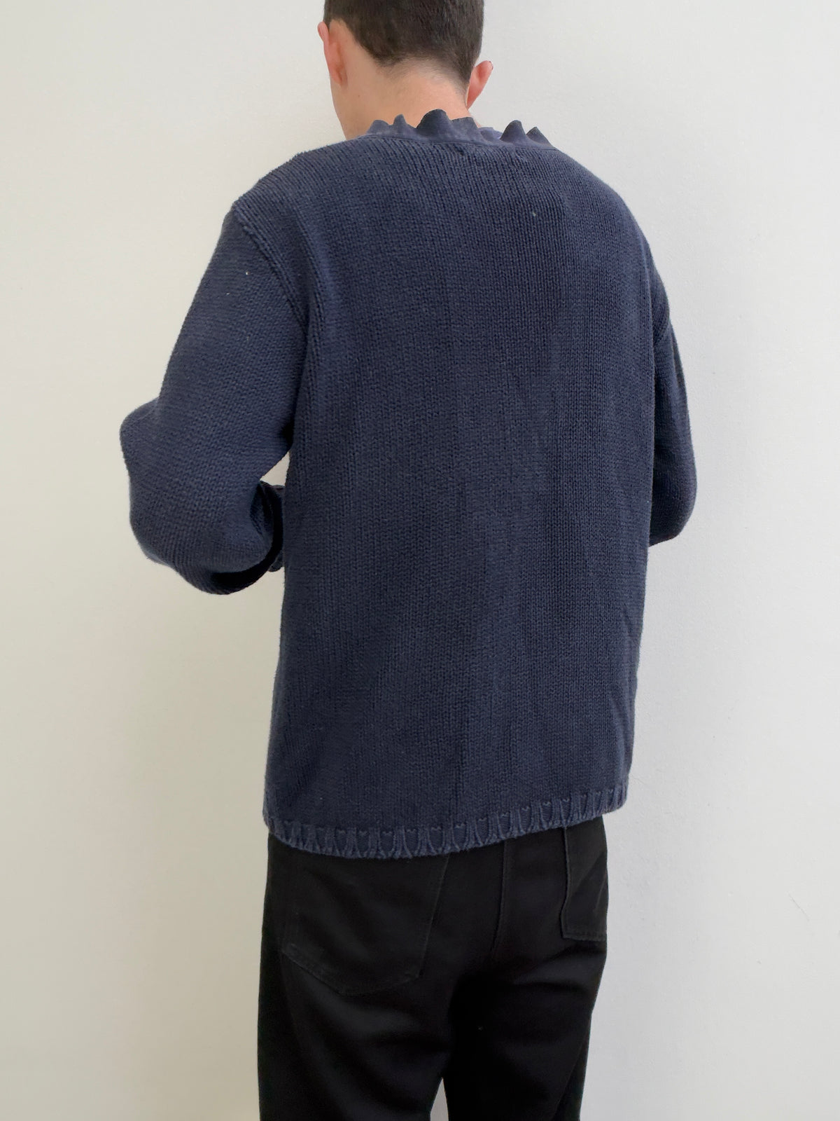 Stone Island SS01 Zip-Through Knit Cardigan Jacket