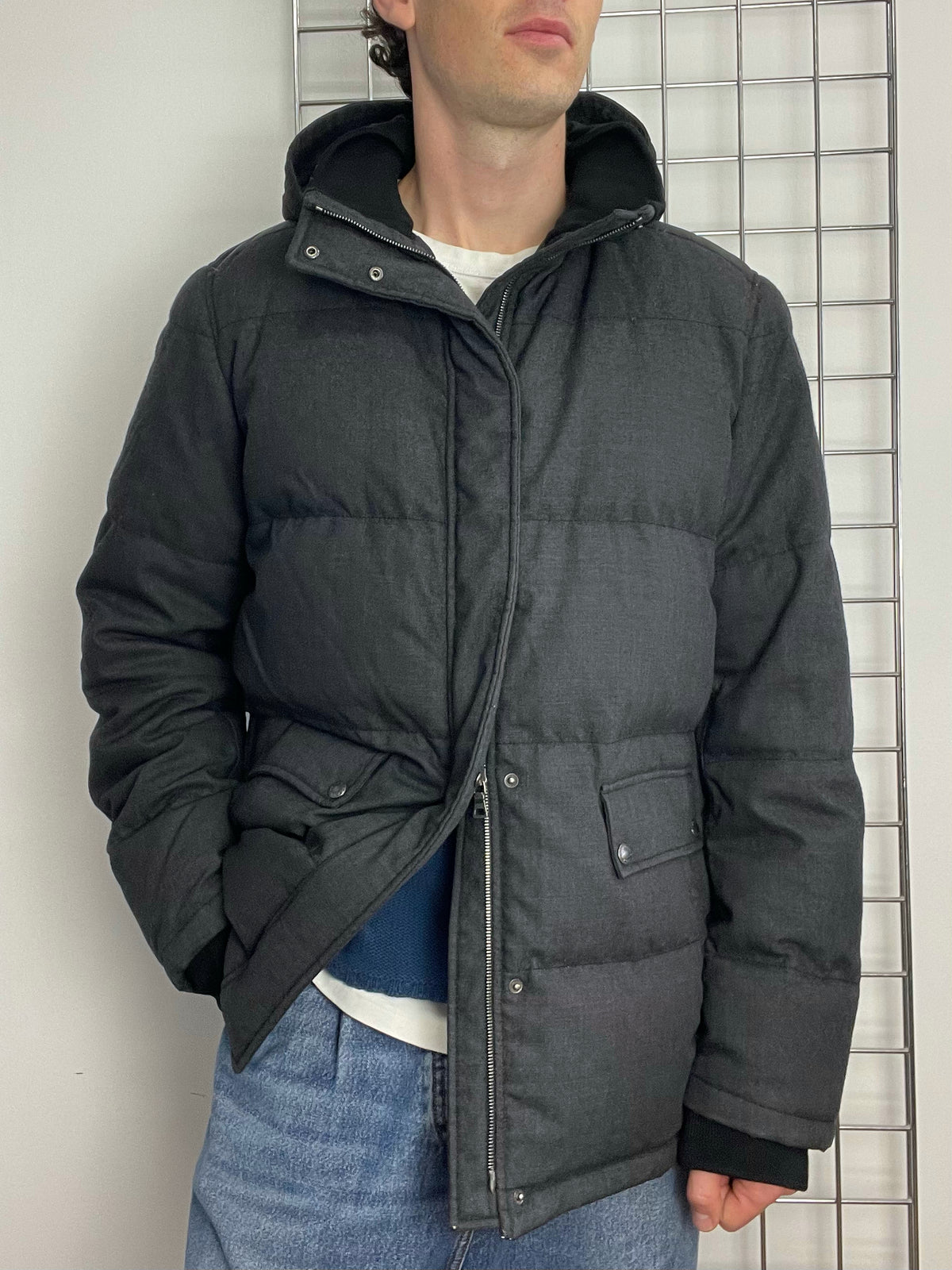 Prada Sport 2007 Wool Longline Puffer Jacket