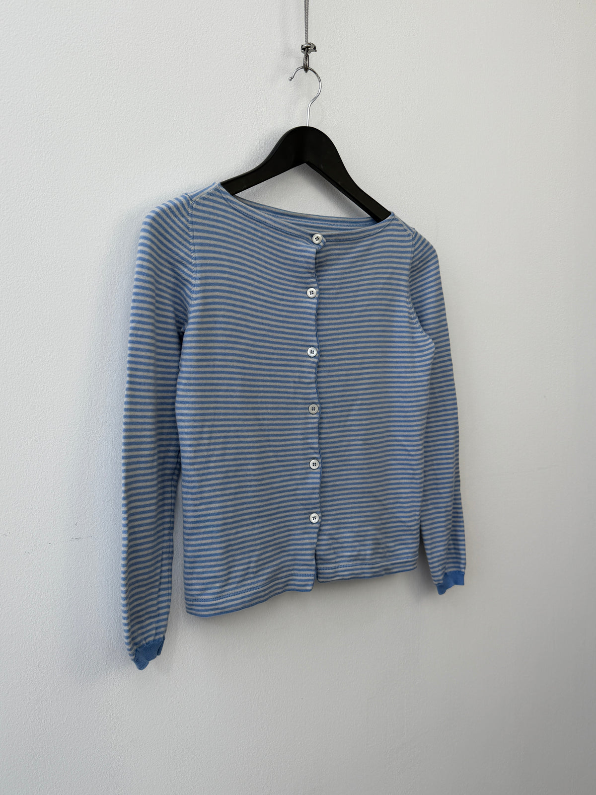 Prada Stripe Button-Up Cardigan