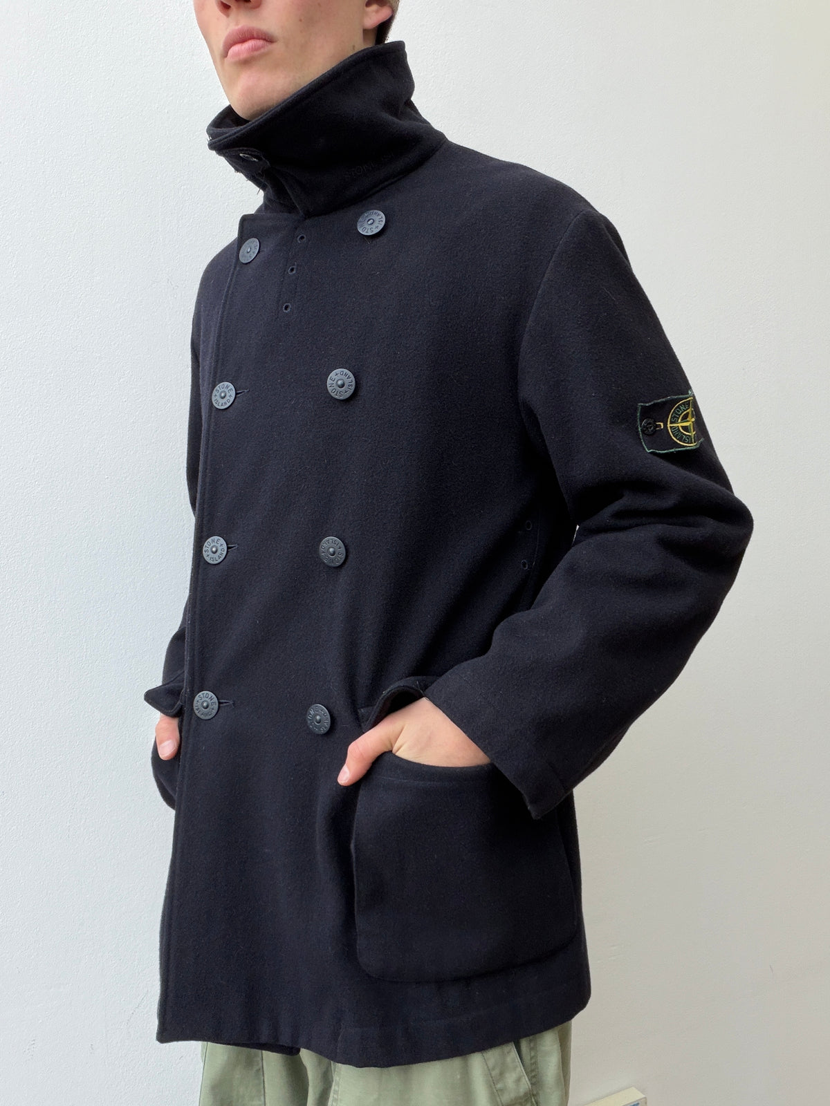 Stone Island AW99 Dutch-Rope Wool Overcoat