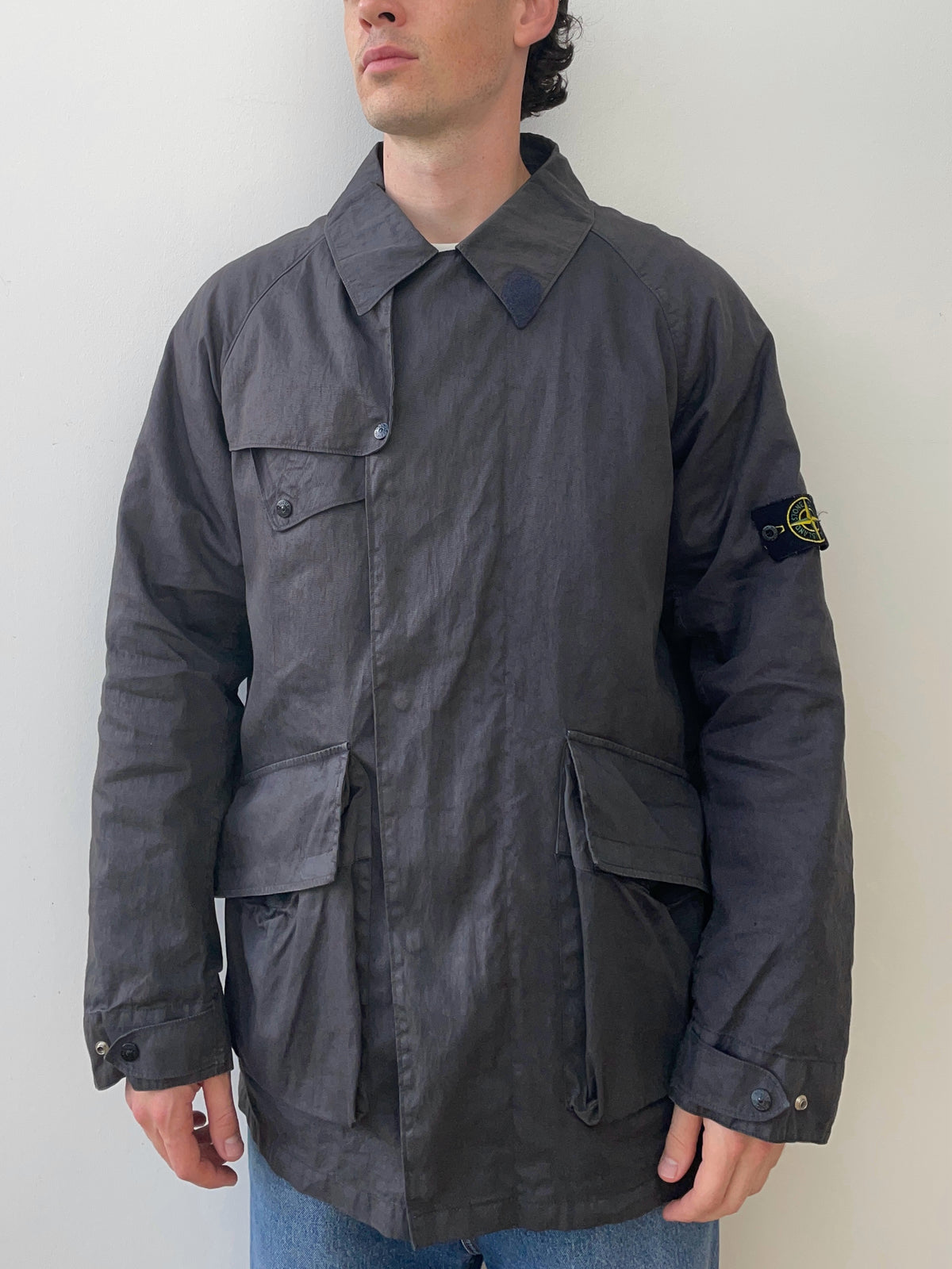 Stone Island AW04 Dutch Rope Liner Linen Overcoat
