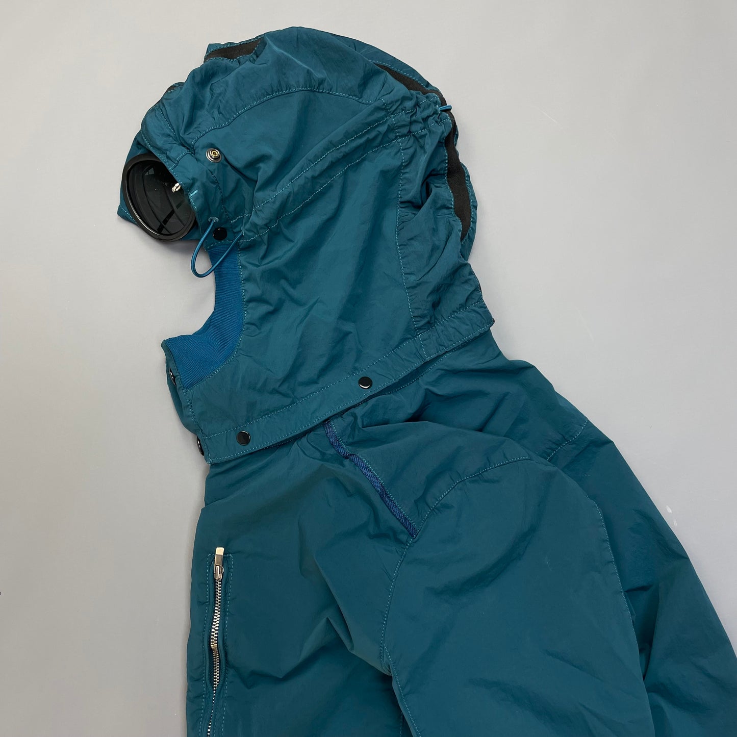 C.P. Company Blue Nycra Goggle Jacket
