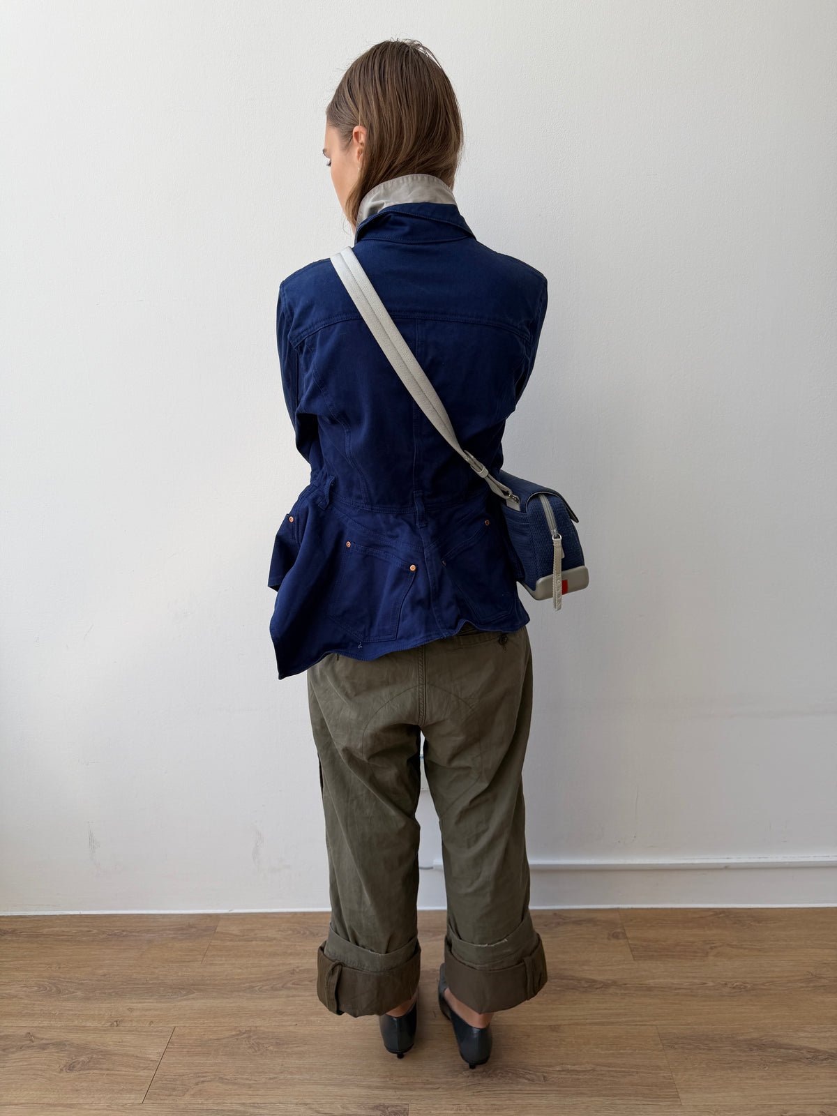 Jean Paul Gaultier Junior 90s Asymmetrical Denim Jacket