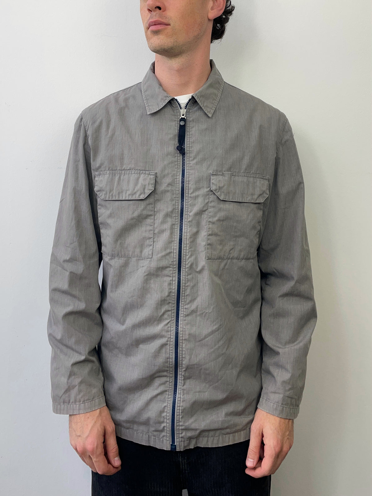 Armani Jeans 90s Zip-Through Overshirt Jacket